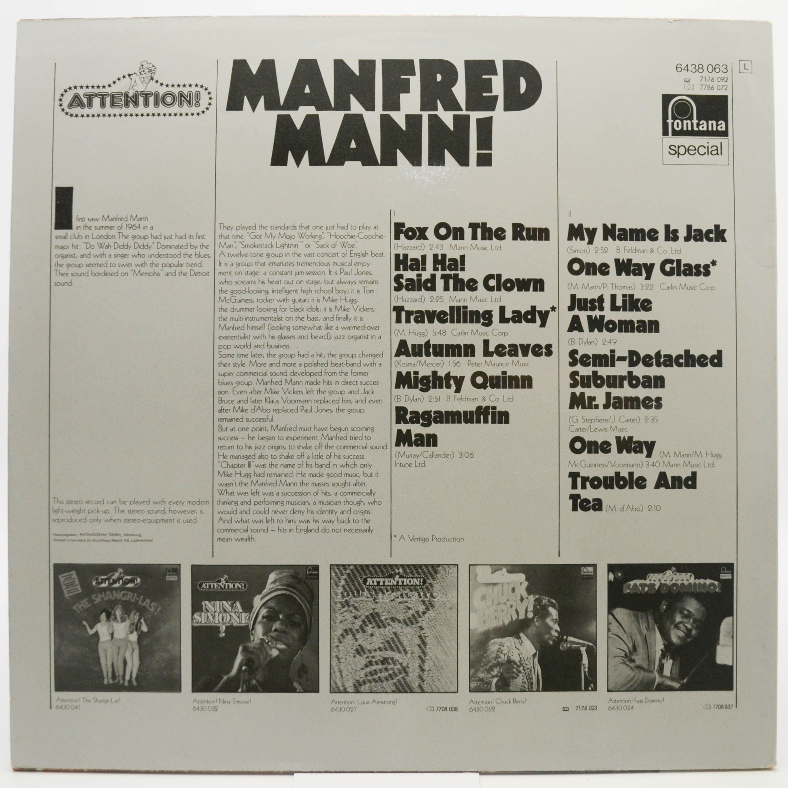Manfred Mann — Attention! Manfred Mann!, 1973