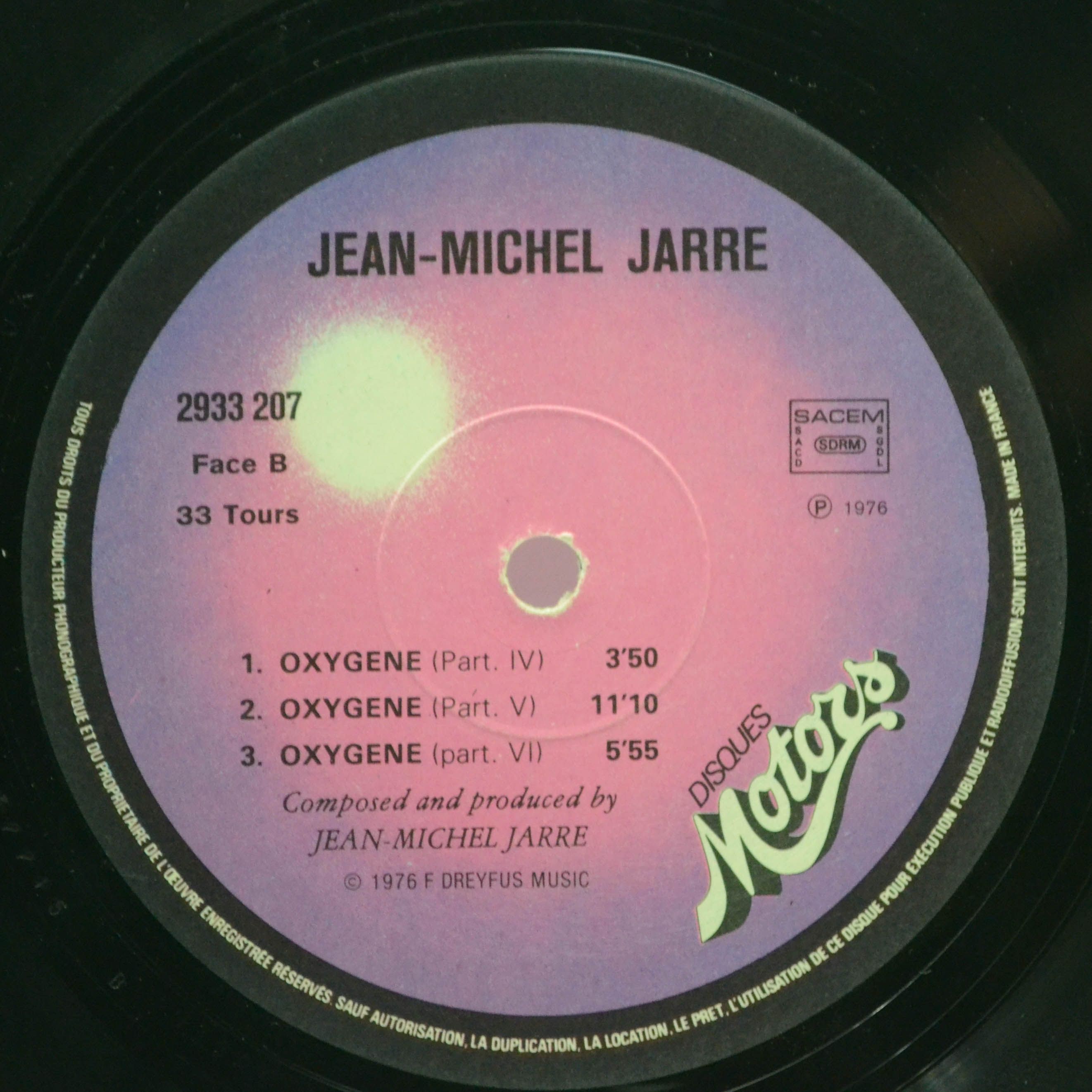 Jean Michel Jarre — Oxygene, 1976