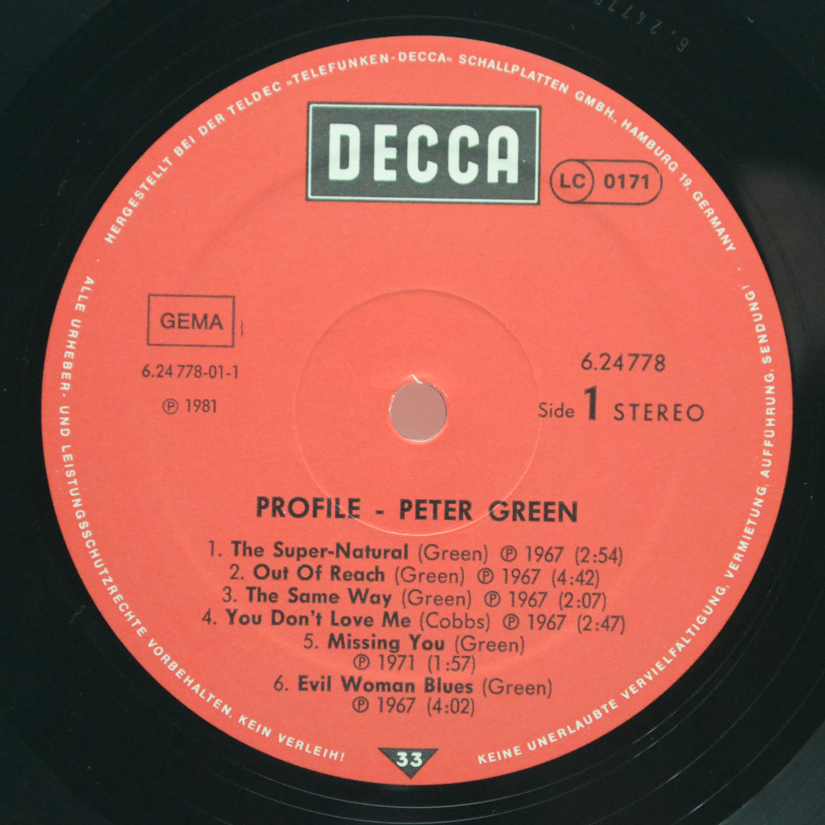 Peter Green — Peter Green, 1981