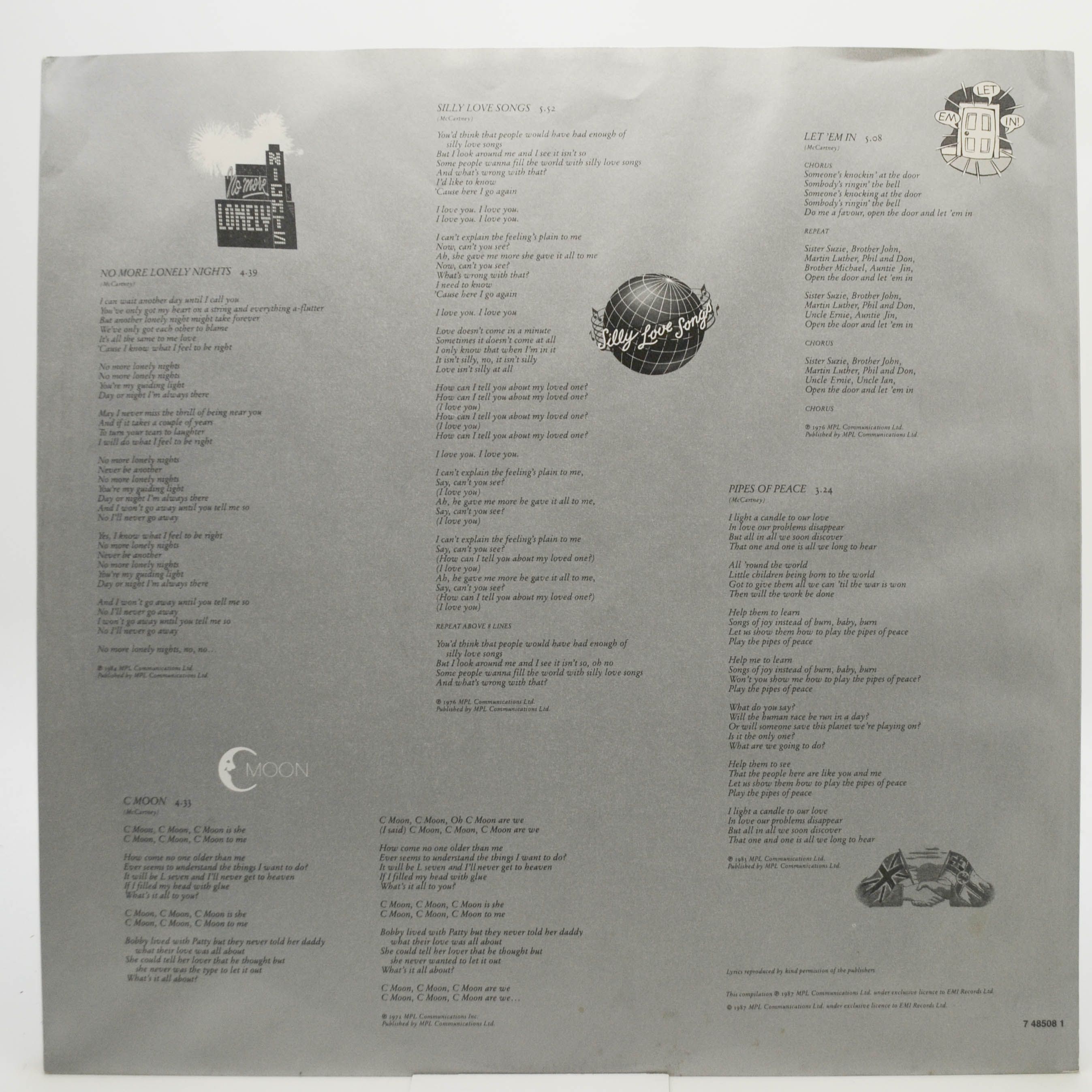 Paul McCartney — All The Best ! (2LP), 1987