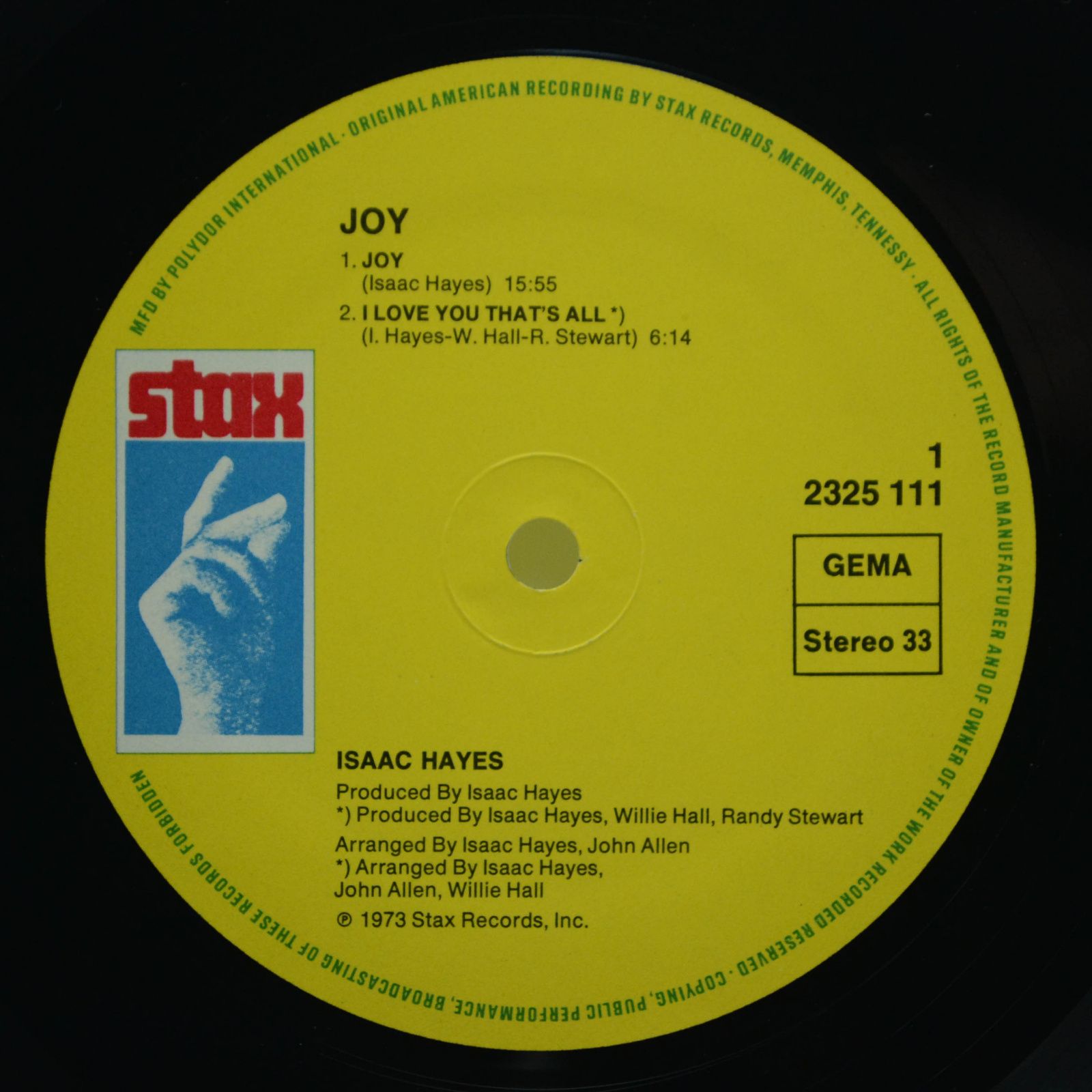 Isaac Hayes — Joy, 1973