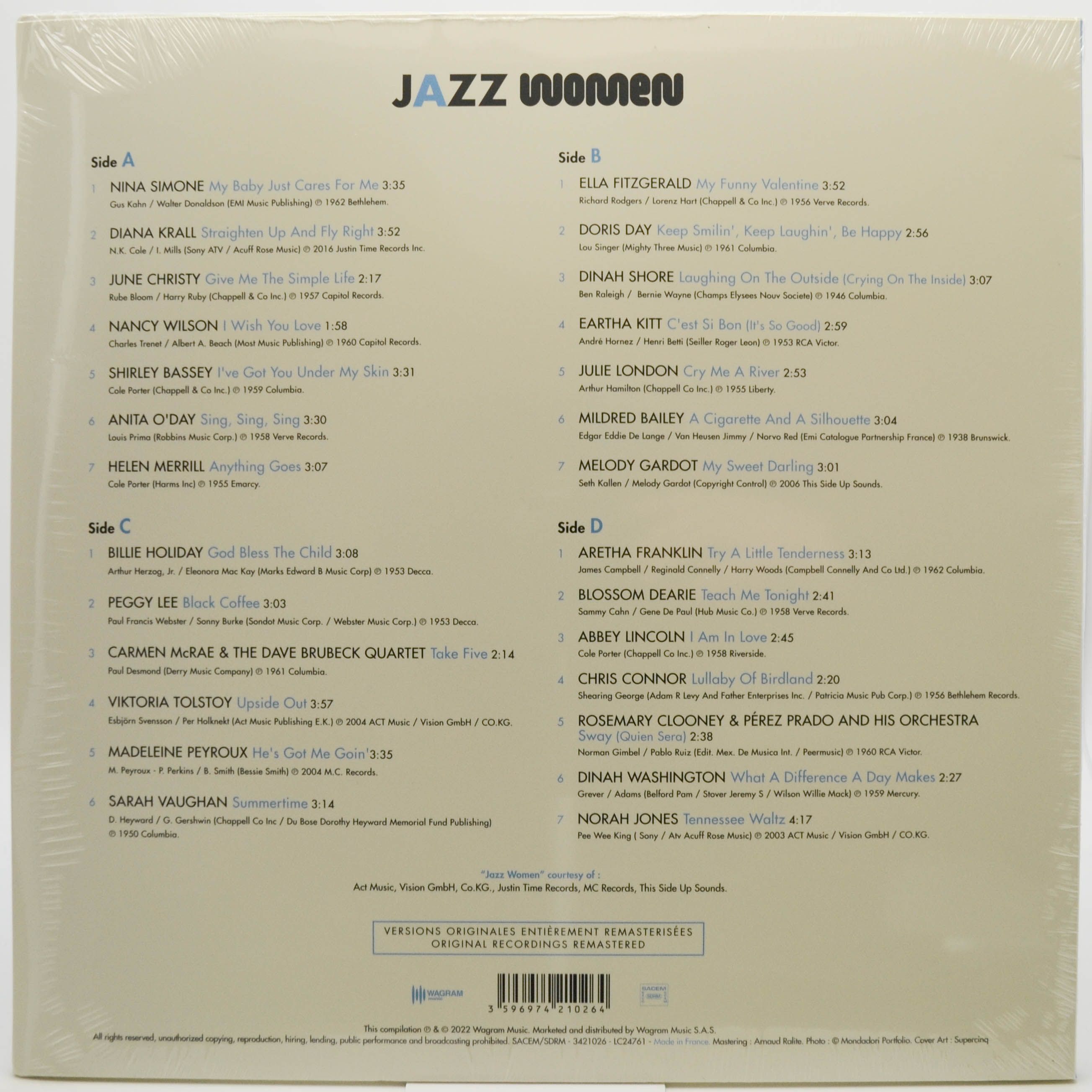 Various — Jazz Women, Masterpieces By The Queens Of Jazz (2LP), 2022
