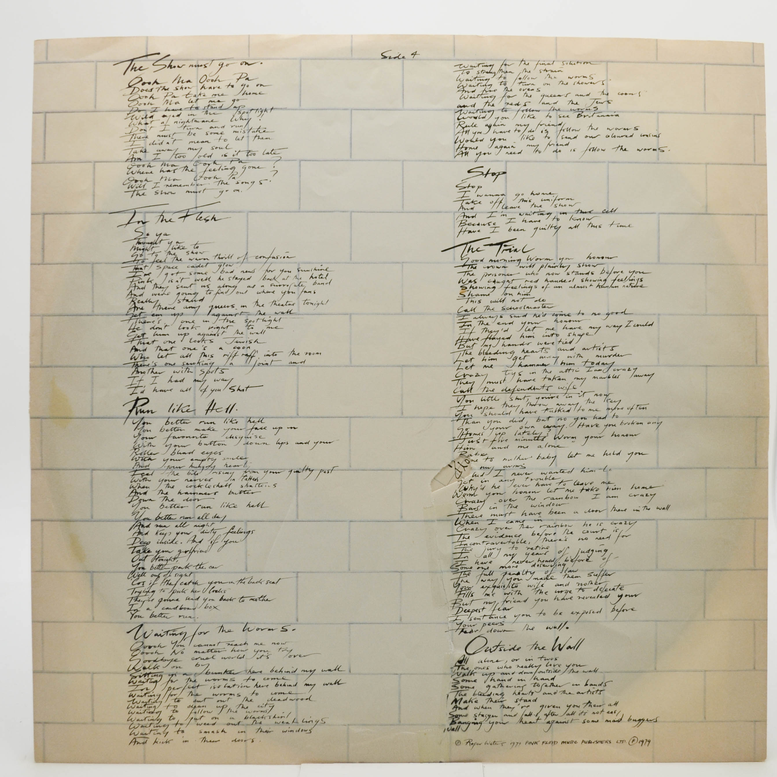 Pink Floyd — The Wall (2LP), 1979