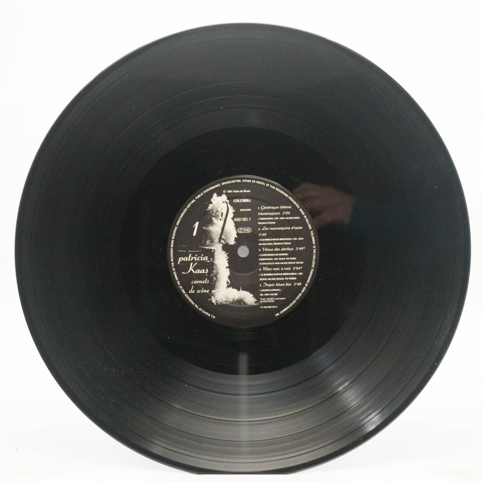 Patricia Kaas — Carnets De Scène (2LP), 1991