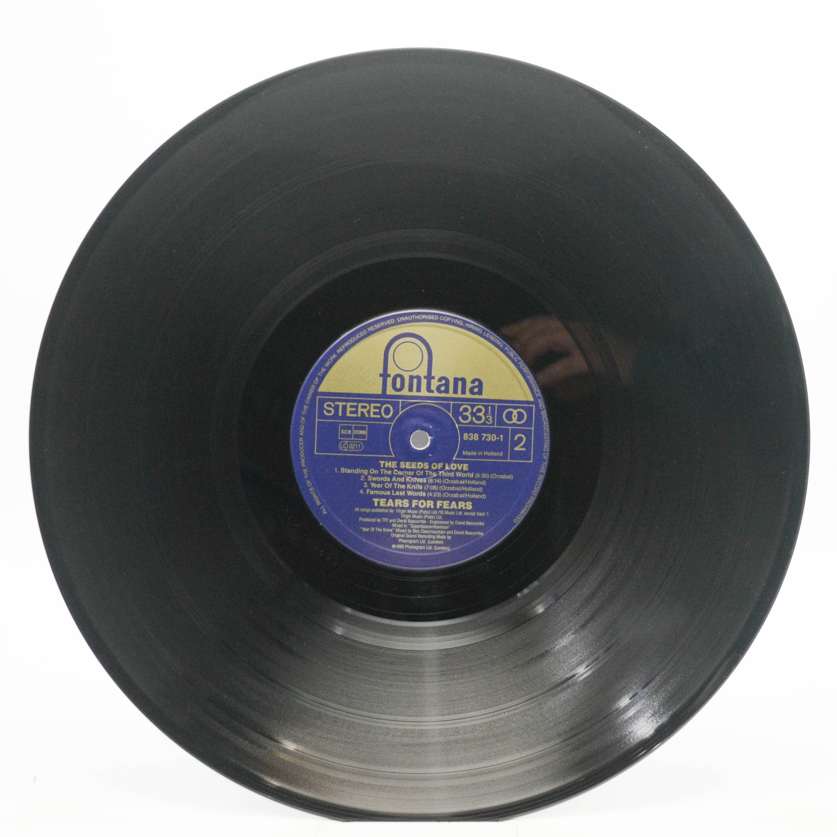 Tears For Fears — The Seeds Of Love, 1989