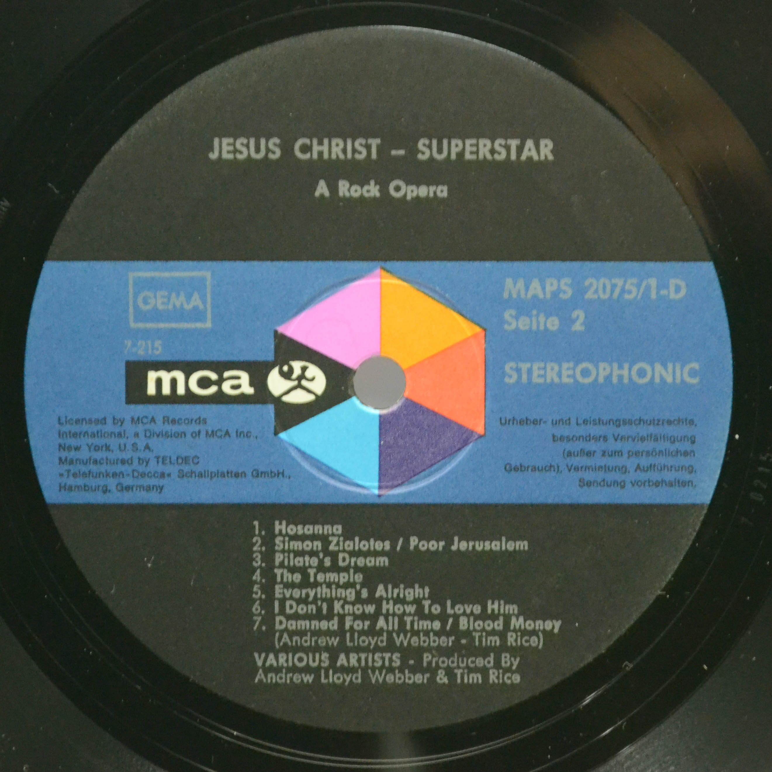 Various — Jesus Christ Superstar (2LP, Box-set, booklet), 1970