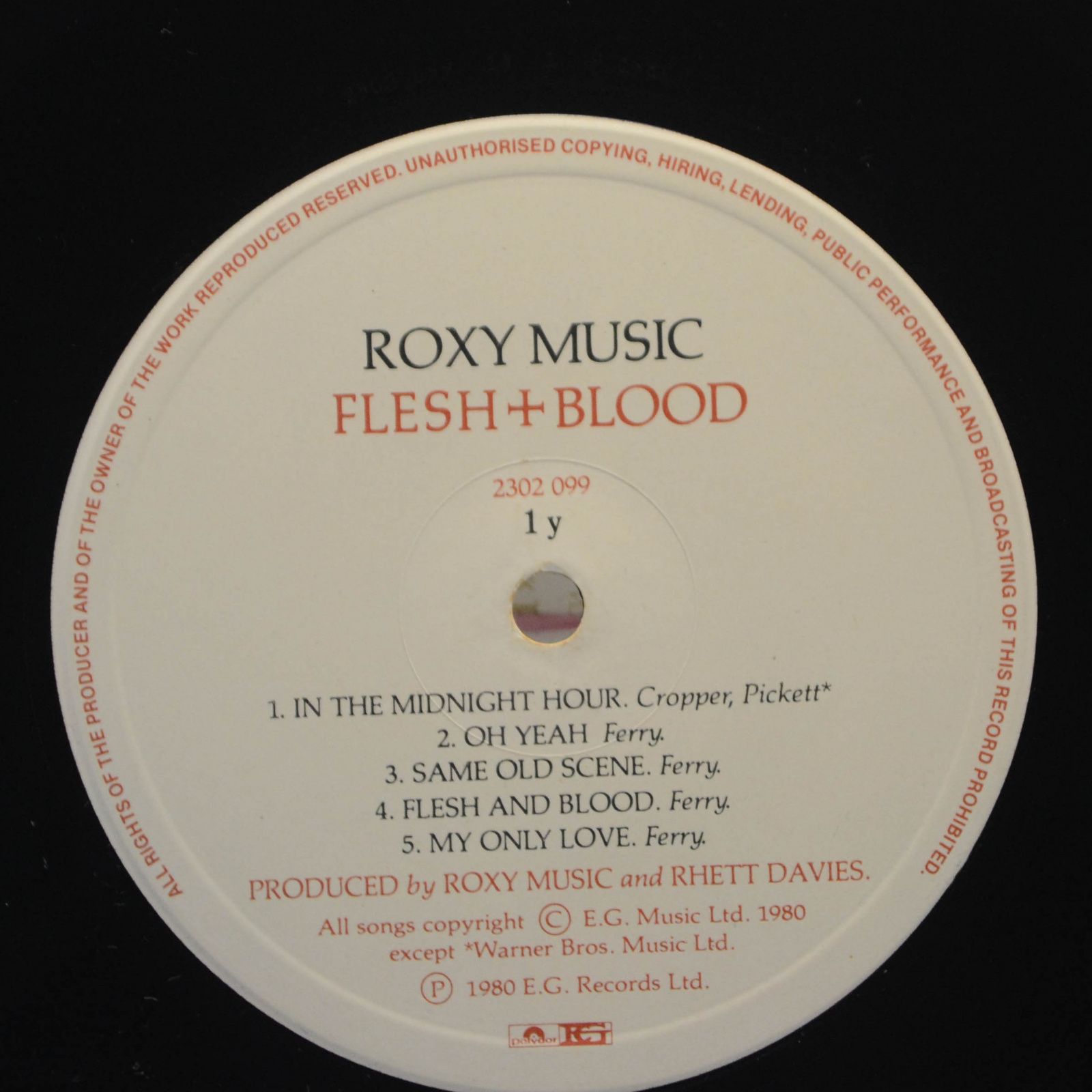 Roxy Music — Flesh + Blood, 1980