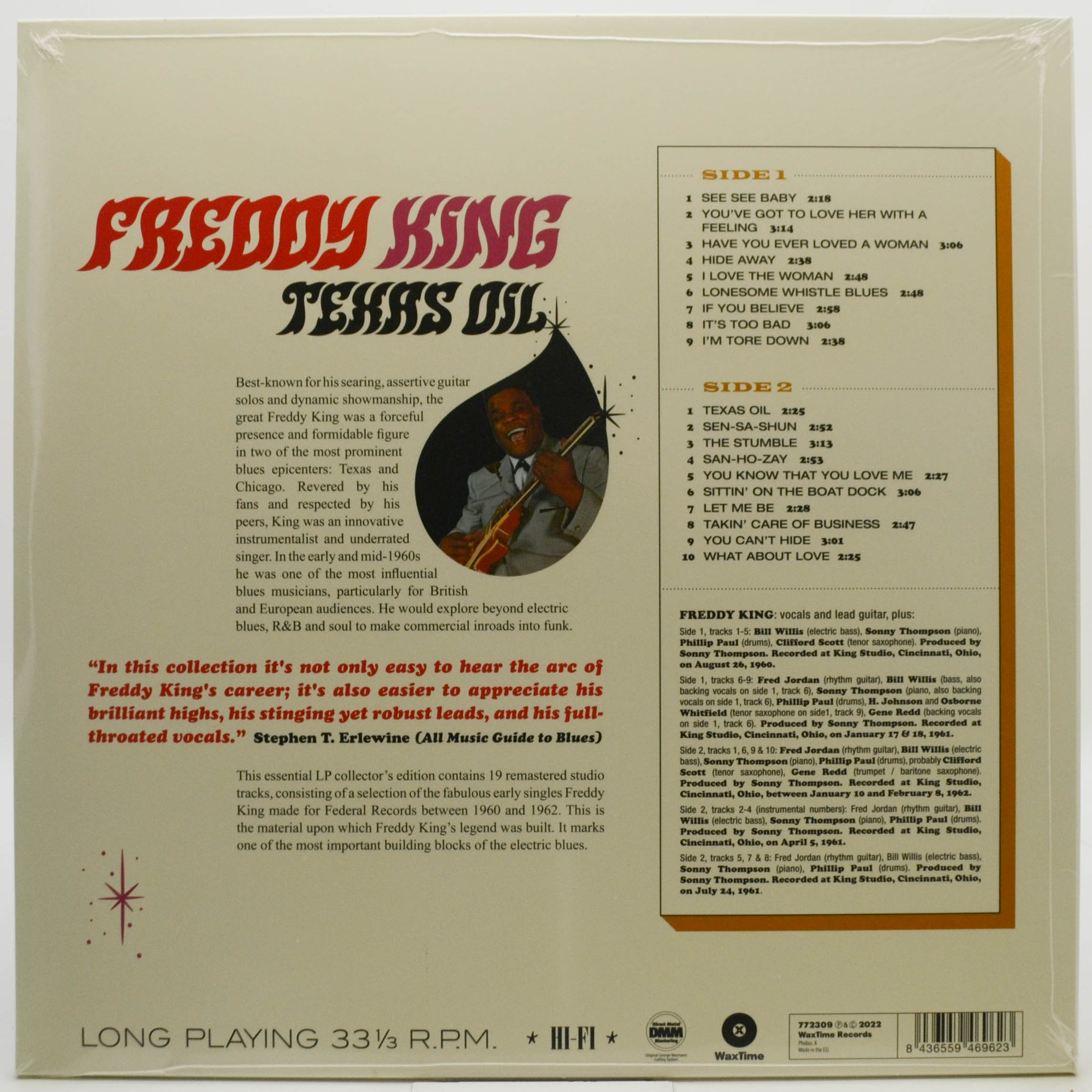 Виниловая пластинка Freddie King — Texas Oil: Federal Recordings 1960-1962, 2017