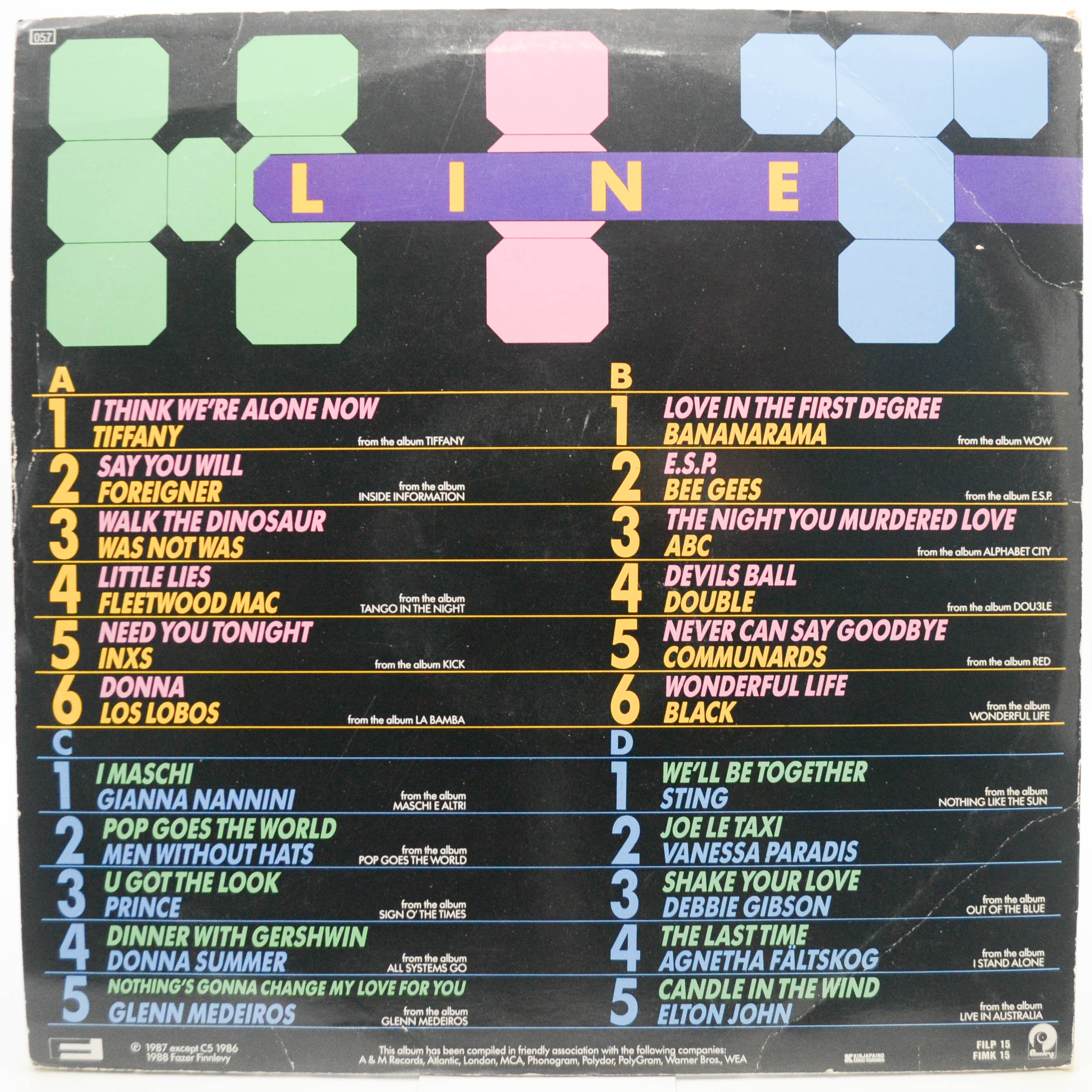 Various — Hitline (2LP), 1987