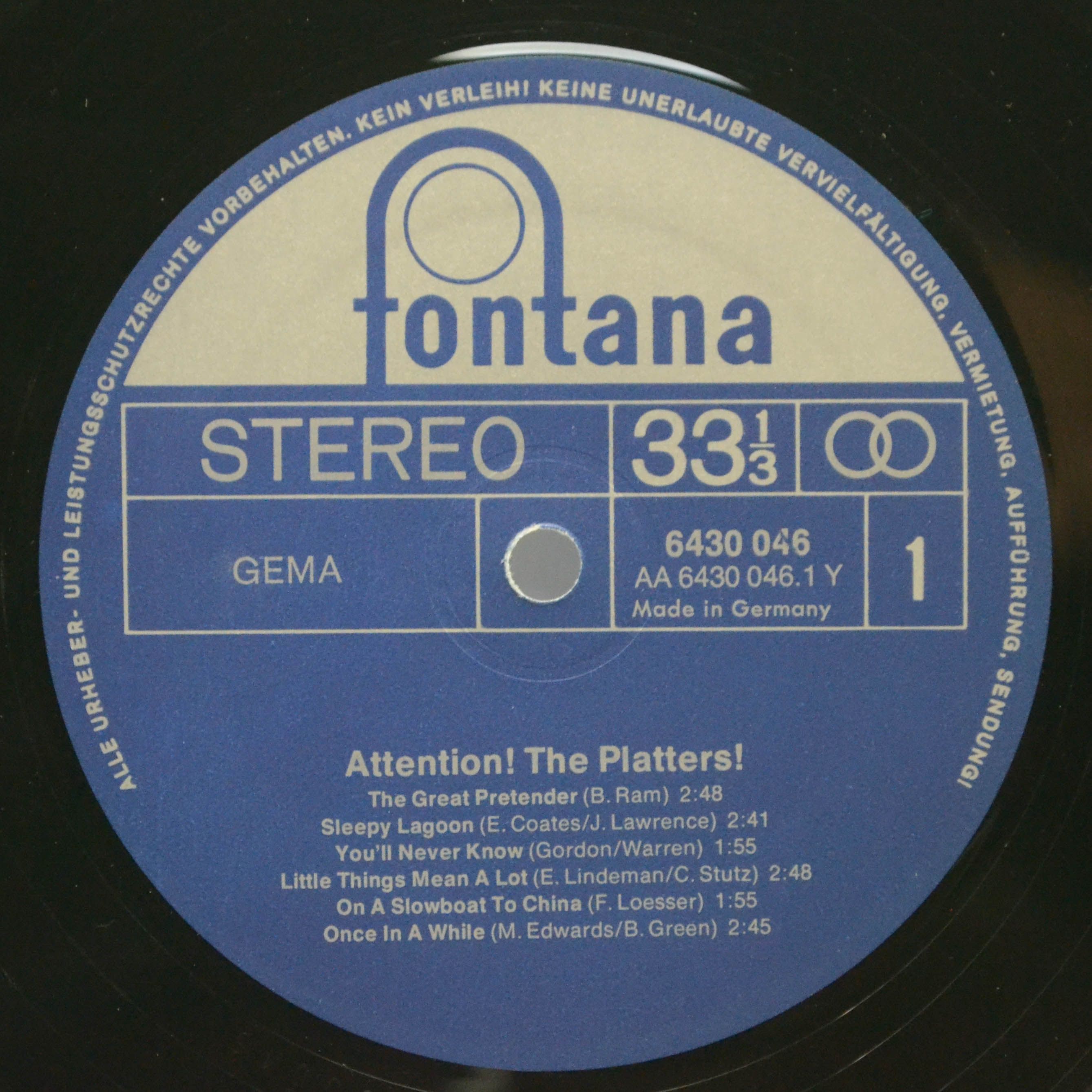 The Platters — Attention!, 1973