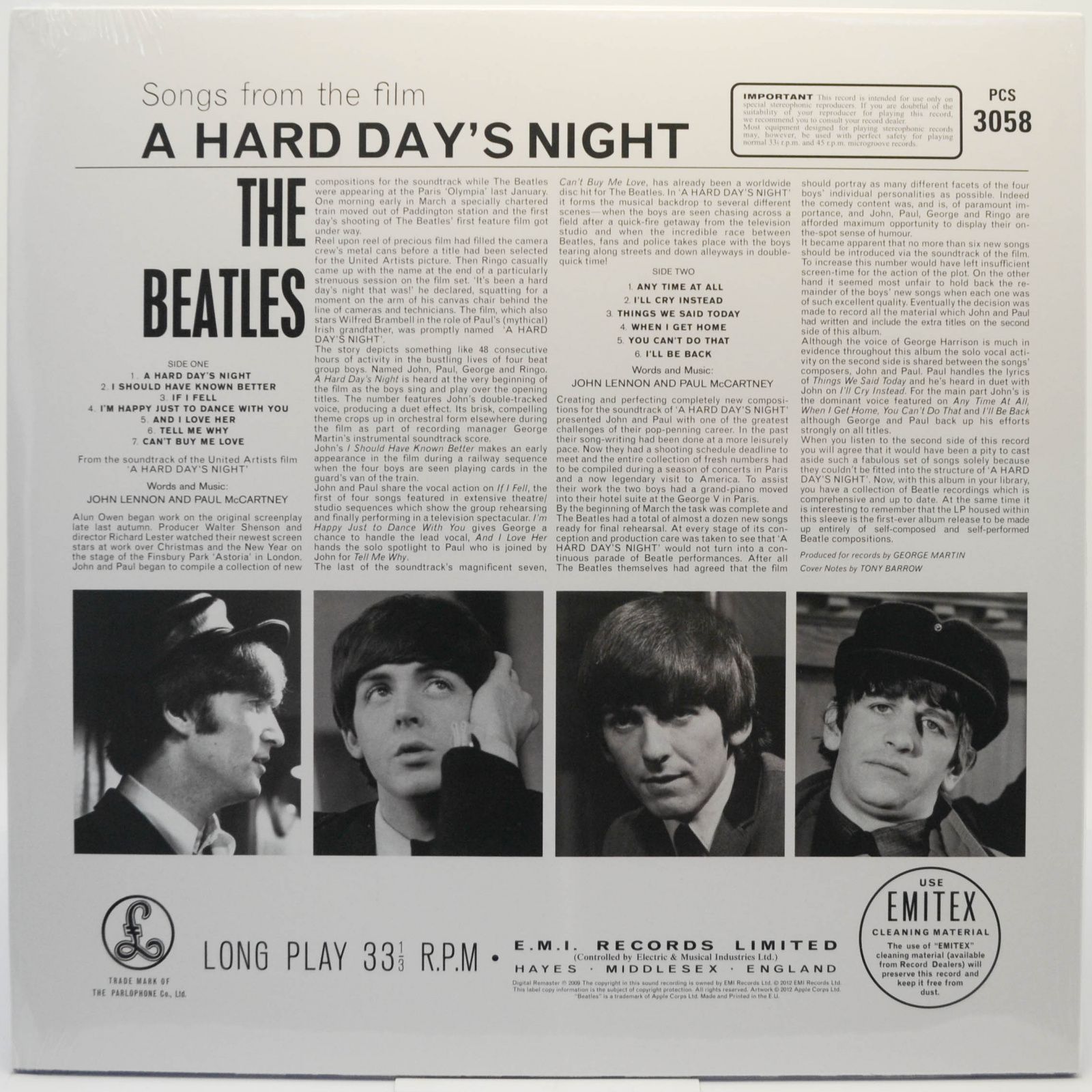 Beatles — A Hard Day's Night, 1964