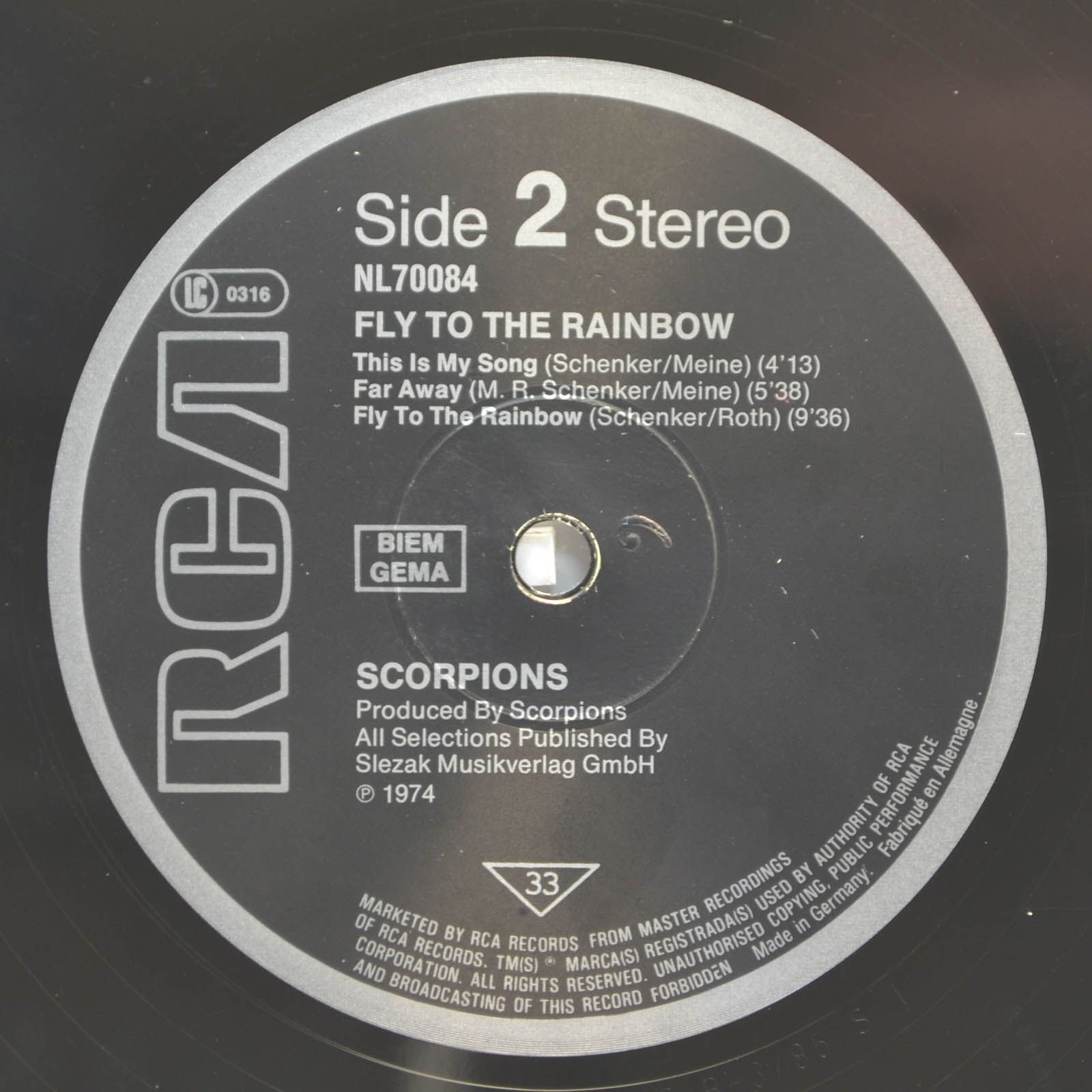 Scorpions — Fly To The Rainbow, 1974