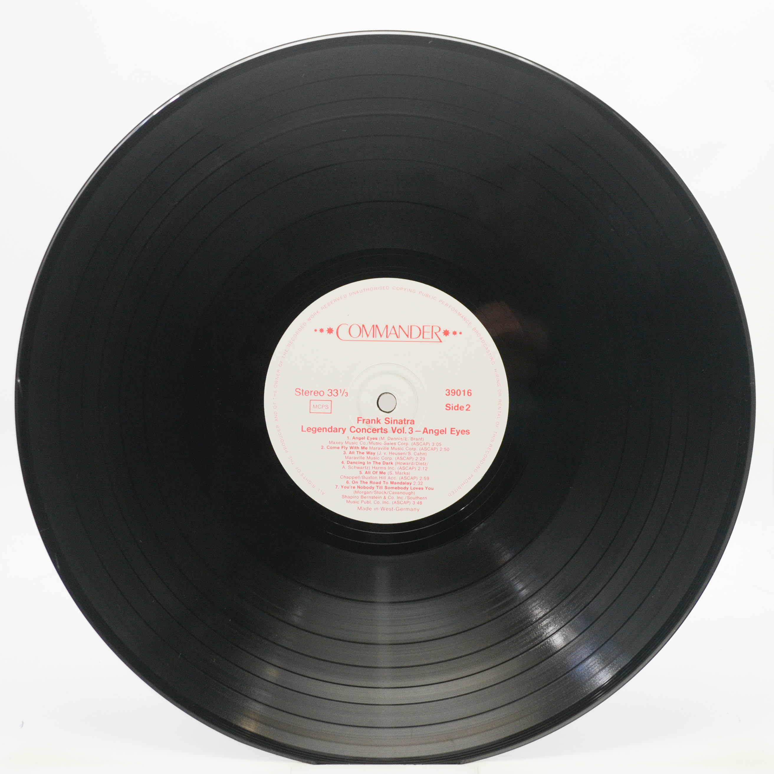 Frank Sinatra — Legendary Concerts Vol. 3 - Angel Eyes, 1979