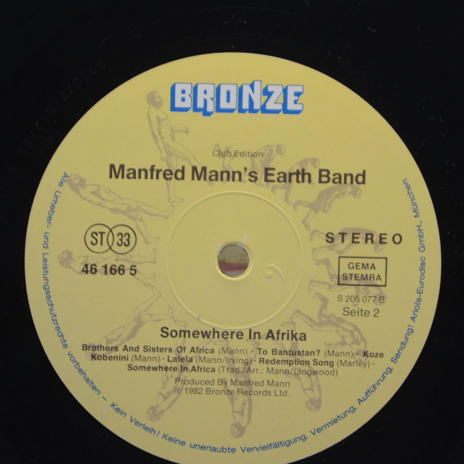 Manfred Mann's Earth Band — Somewhere In Afrika, 1982