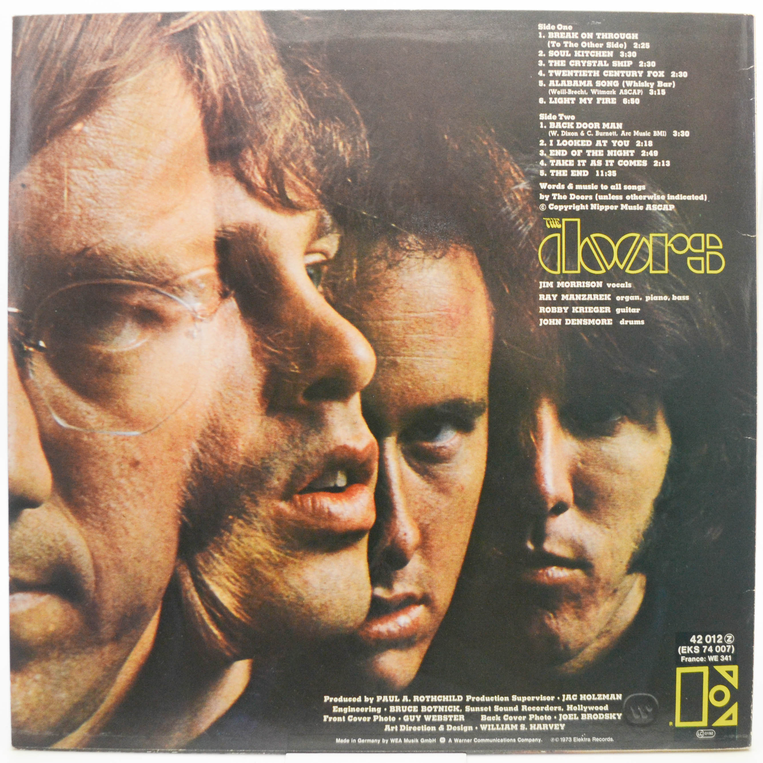 Виниловая пластинка Doors — The Doors, 1967