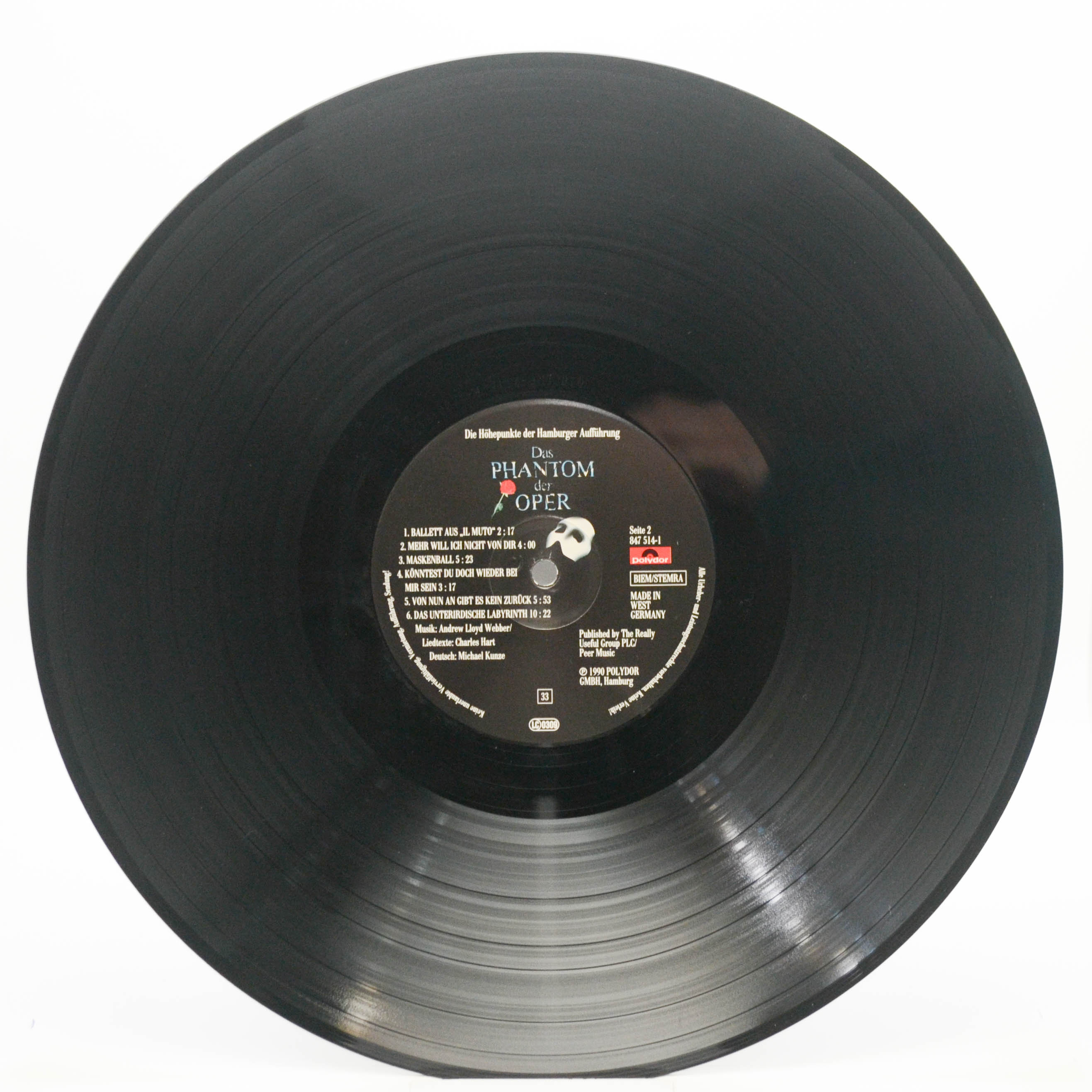 Various — Das Phantom Der Oper (Die Höhepunkte Der Hamburger Aufführung), 1990