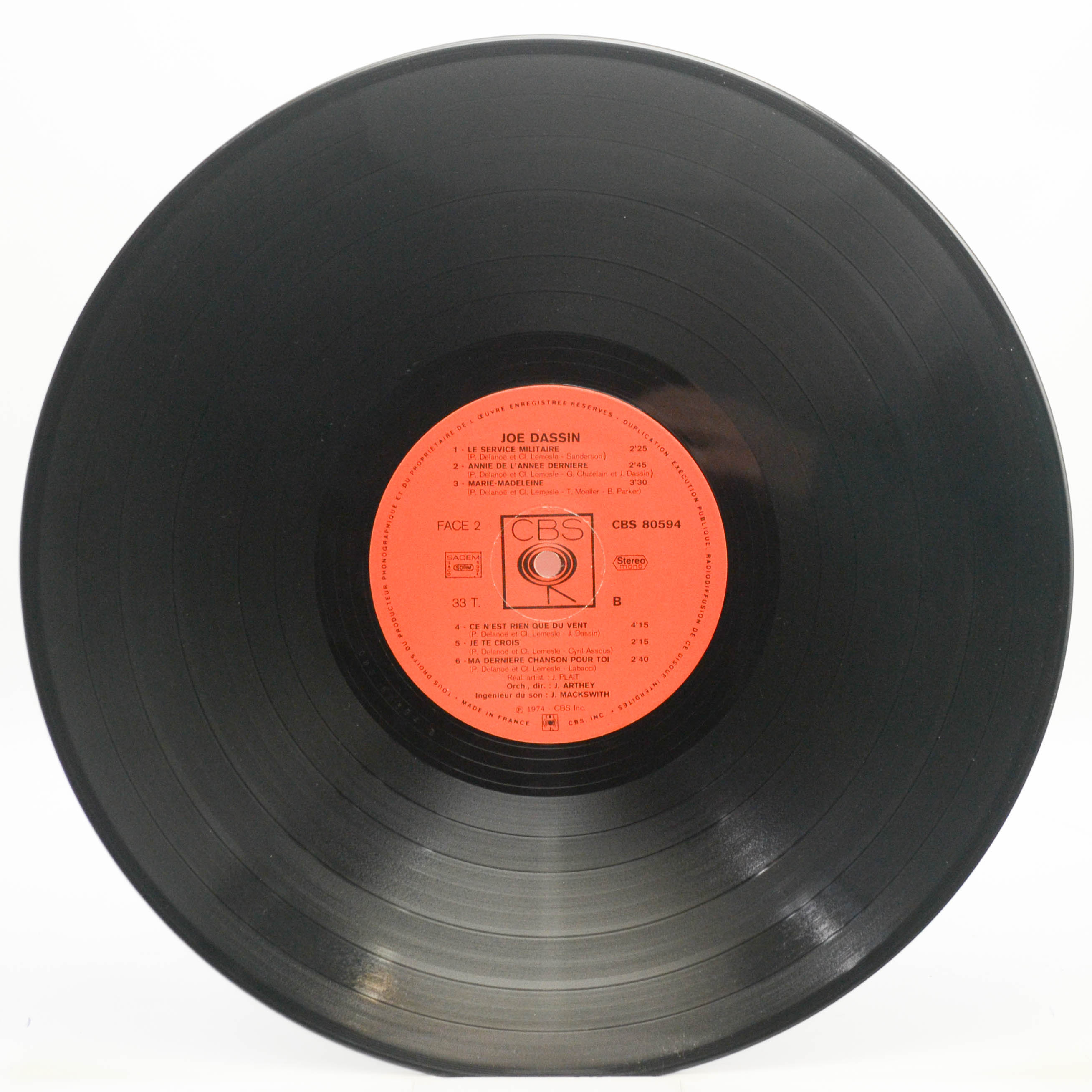 Joe Dassin — Joe Dassin (1-st, France), 1974