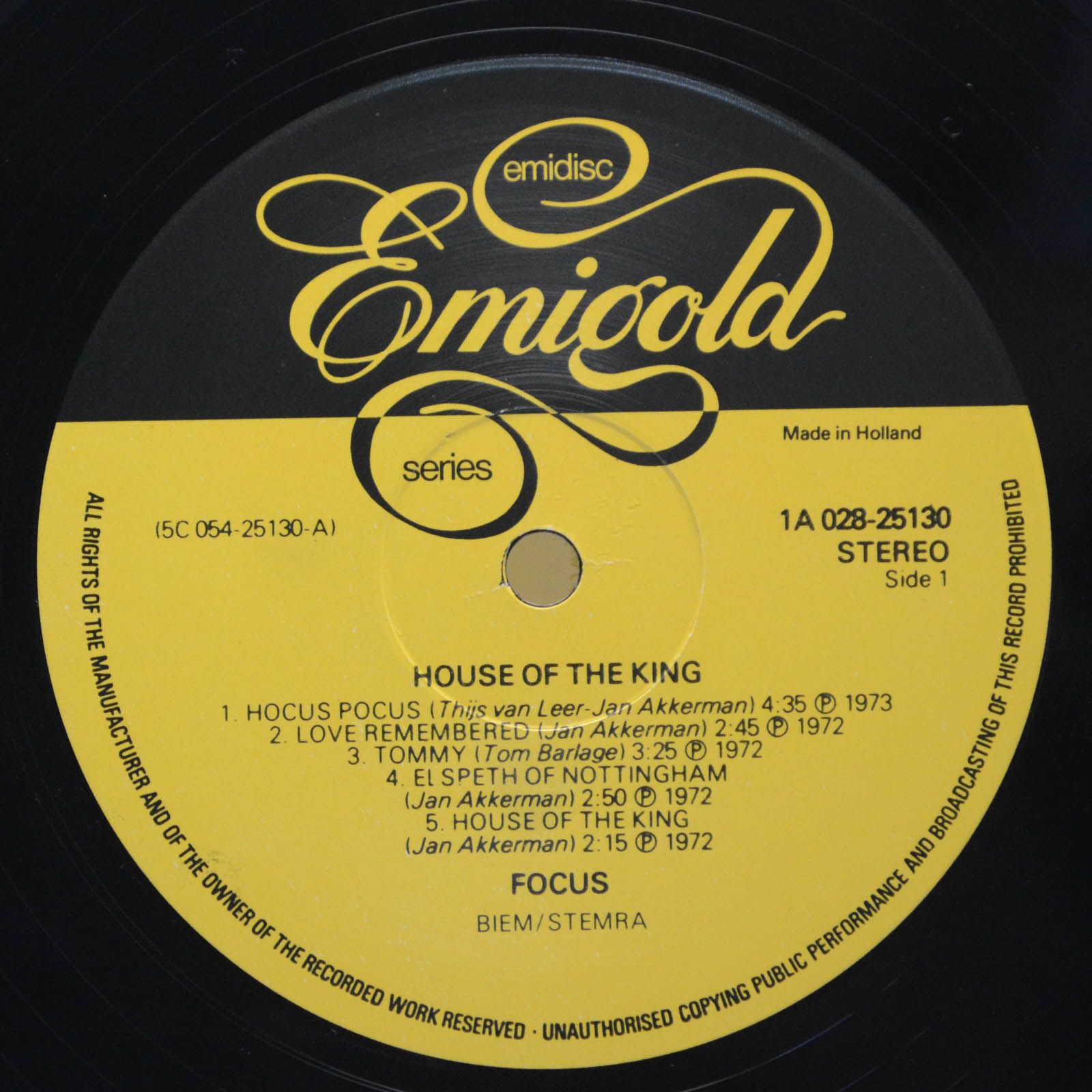 Focus — House Of The King, 1976