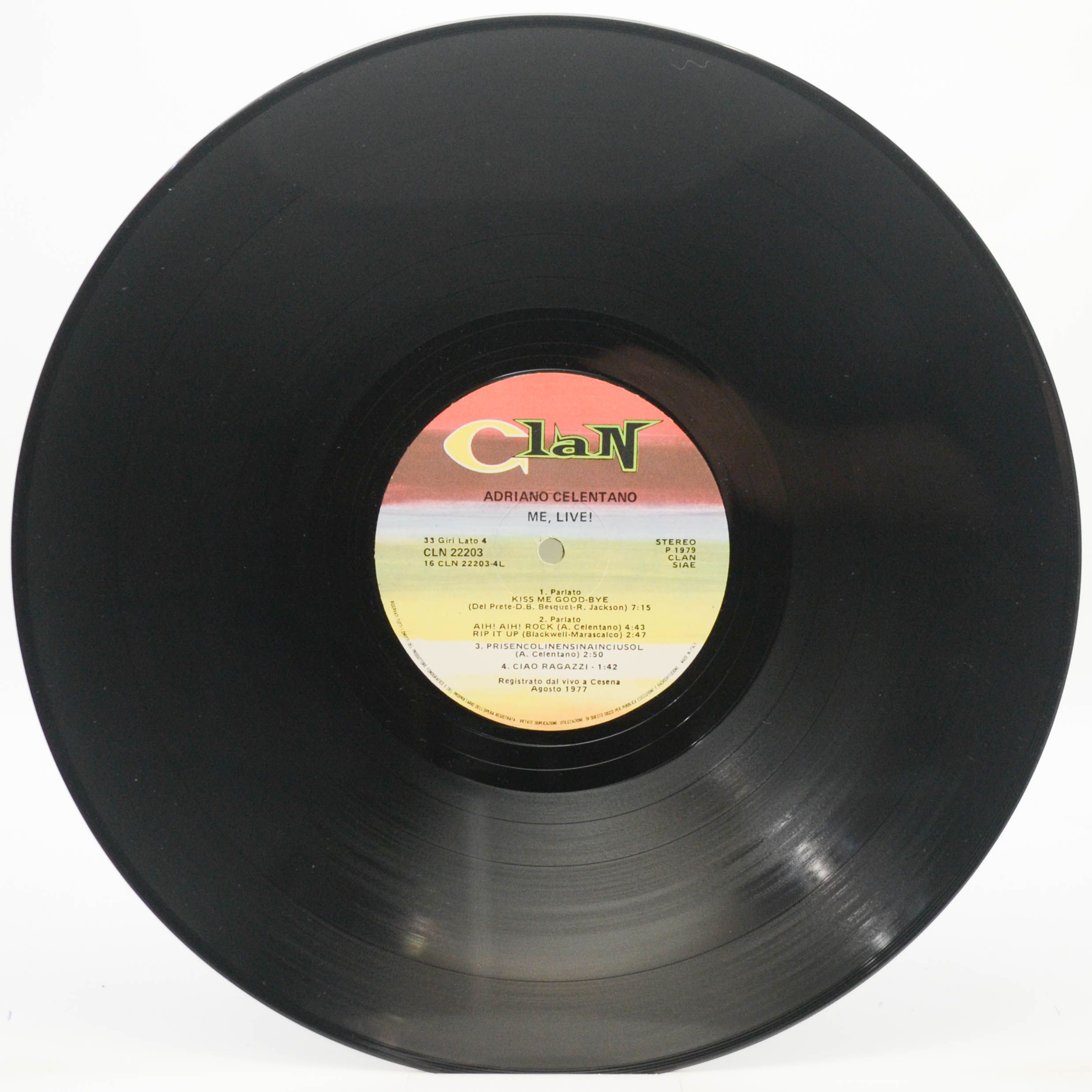 Adriano Celentano — Me, Live! (2LP, 1-st, Clan, Italy), 1979