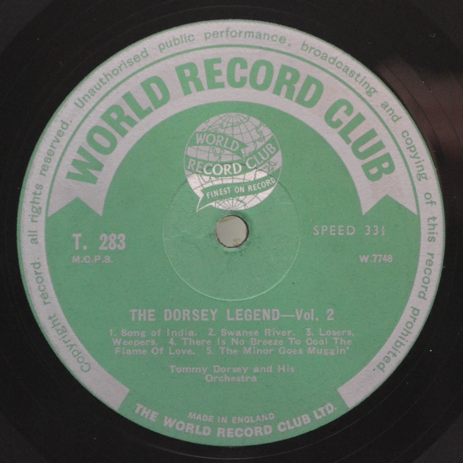 Tommy Dorsey And His Orchestra — The Dorsey Legend Vol. 2, 1964