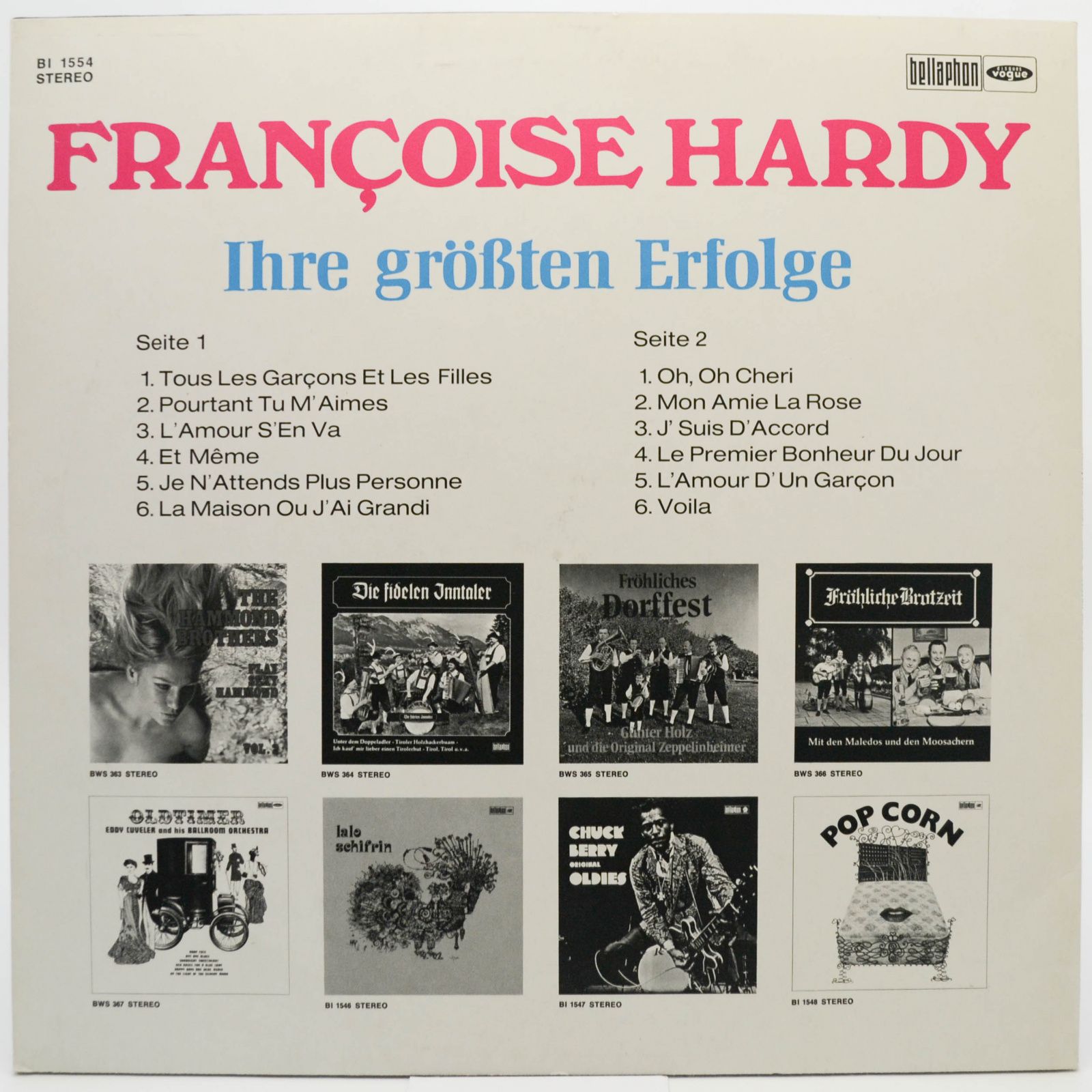 Françoise Hardy — Ihre Größten Erfolge, 1974