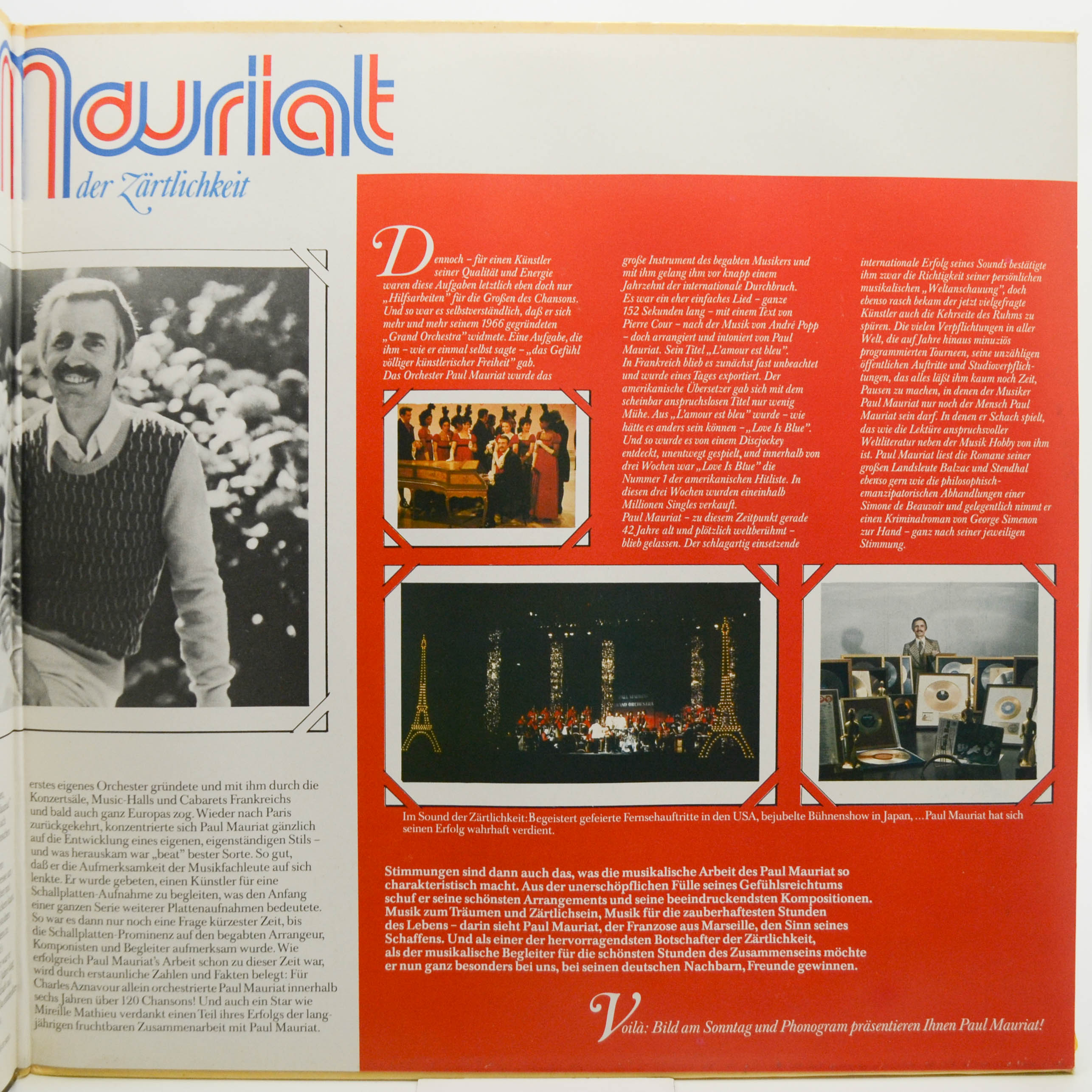 Orchester Paul Mauriat — Zauber Der Zärtlichkeit, 1977