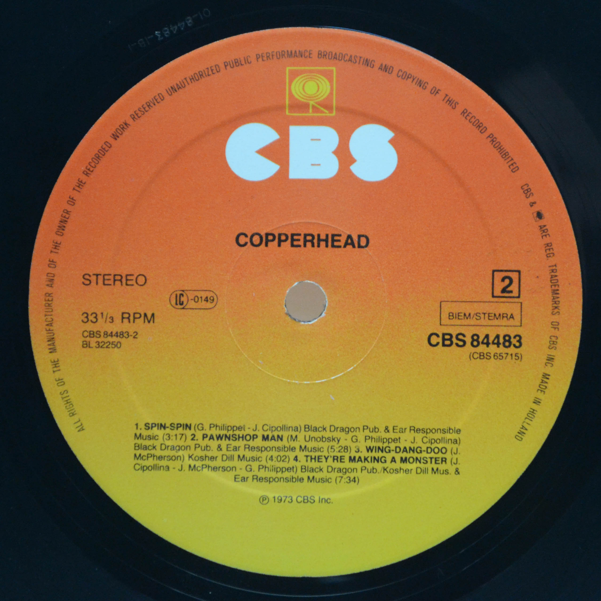 Copperhead — Copperhead, 1973