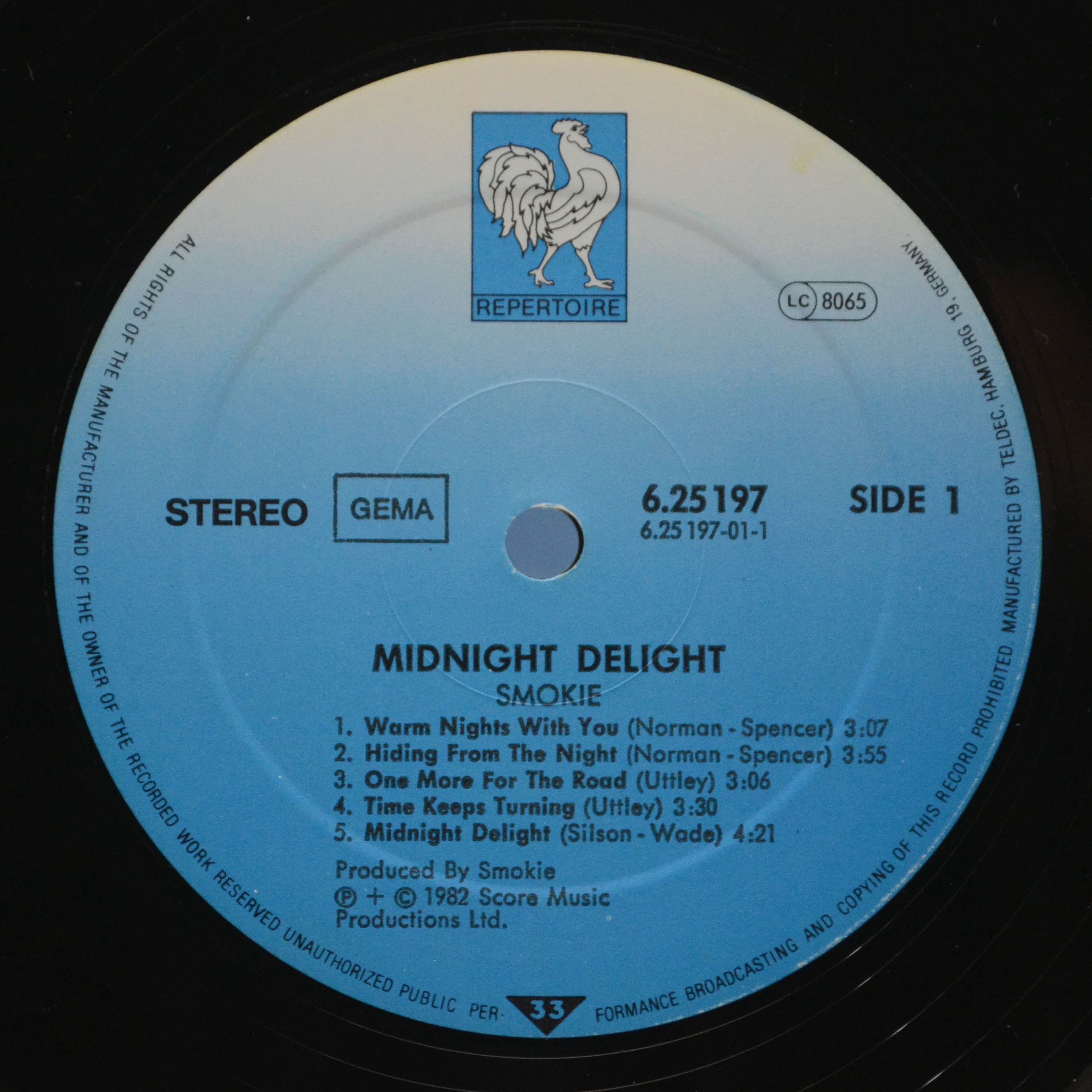 Smokie — Midnight Delight, 1982