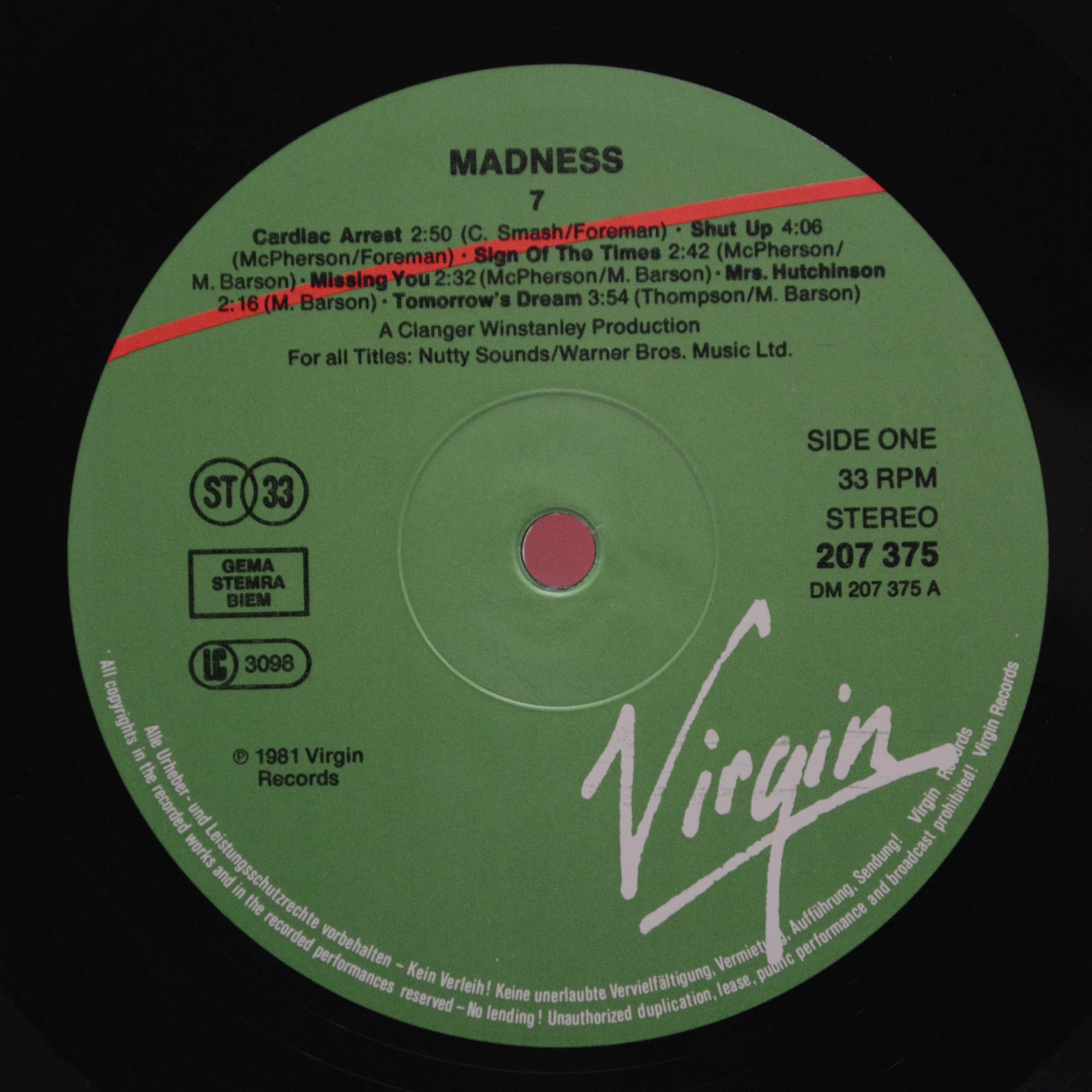 Madness — 7, 1981