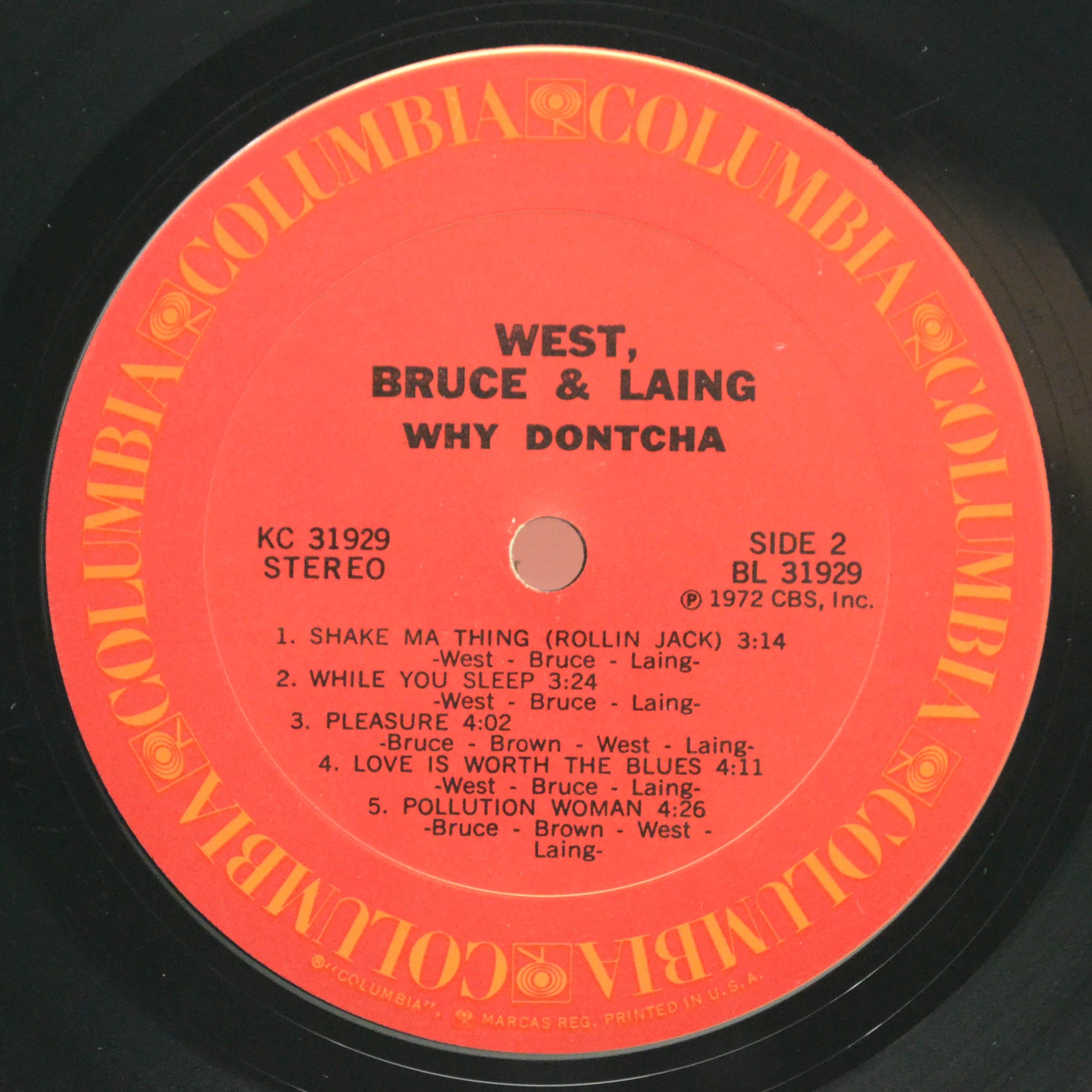 West, Bruce & Laing — Why Dontcha (USA), 1972