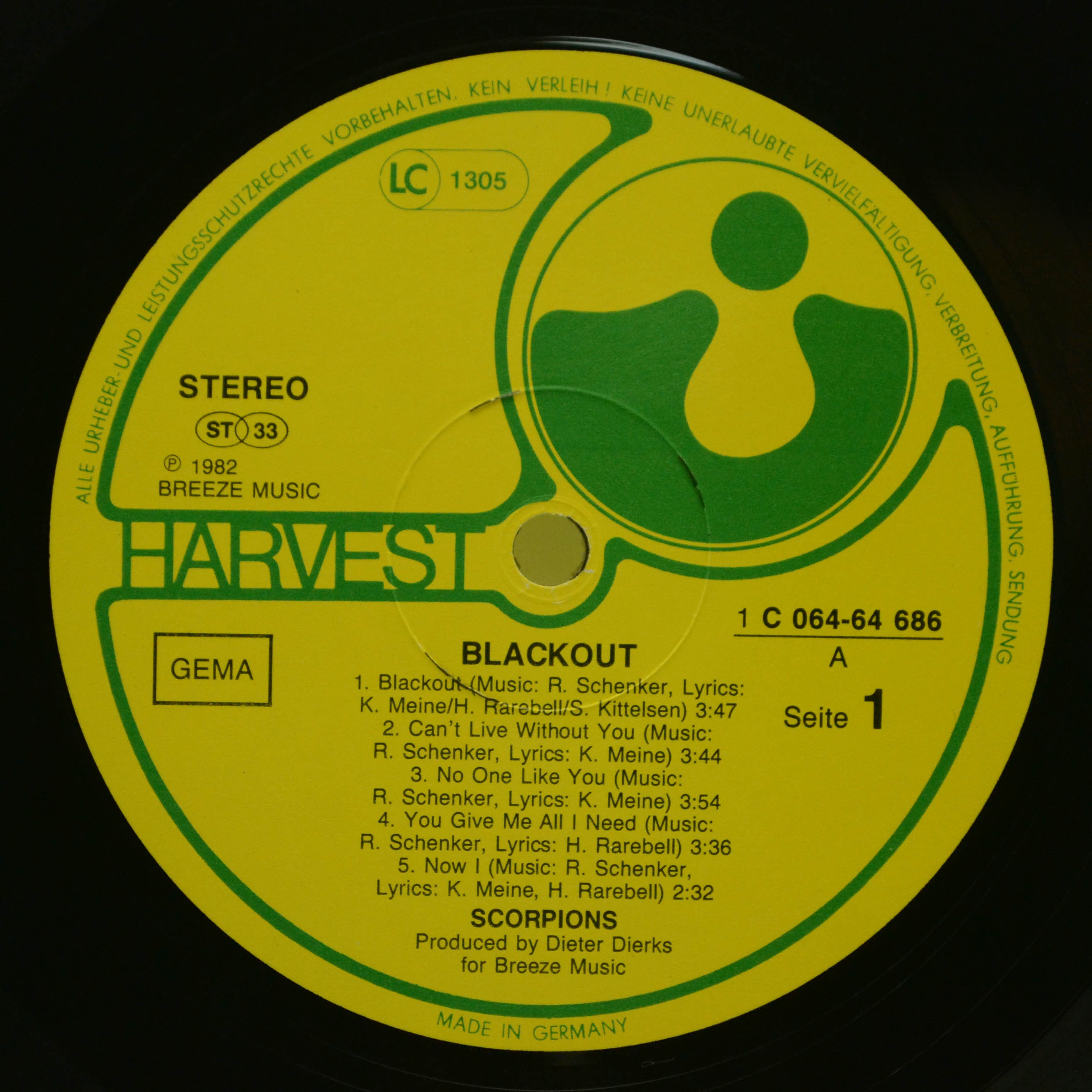 Scorpions — Blackout, 1982