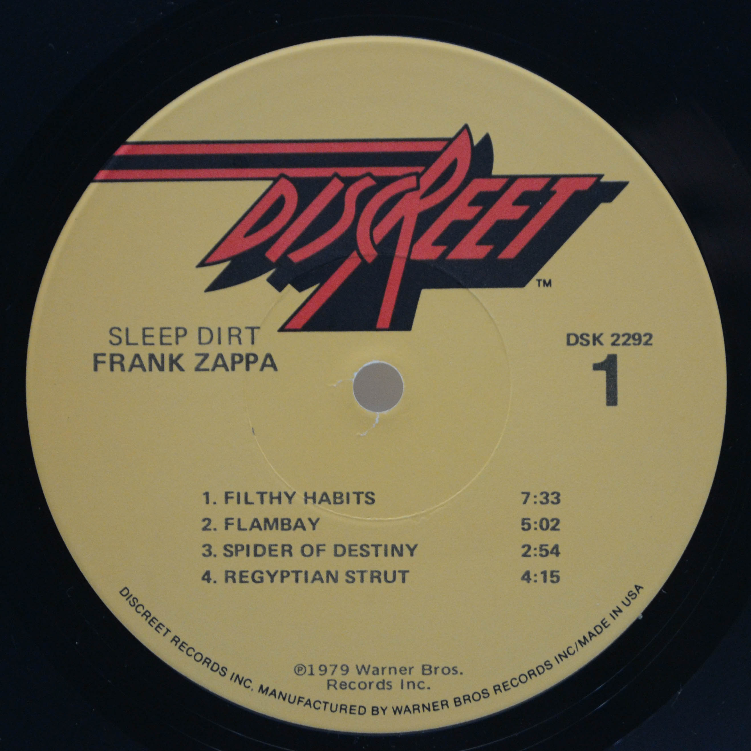 Frank Zappa — Sleep Dirt (1-st, USA), 1979