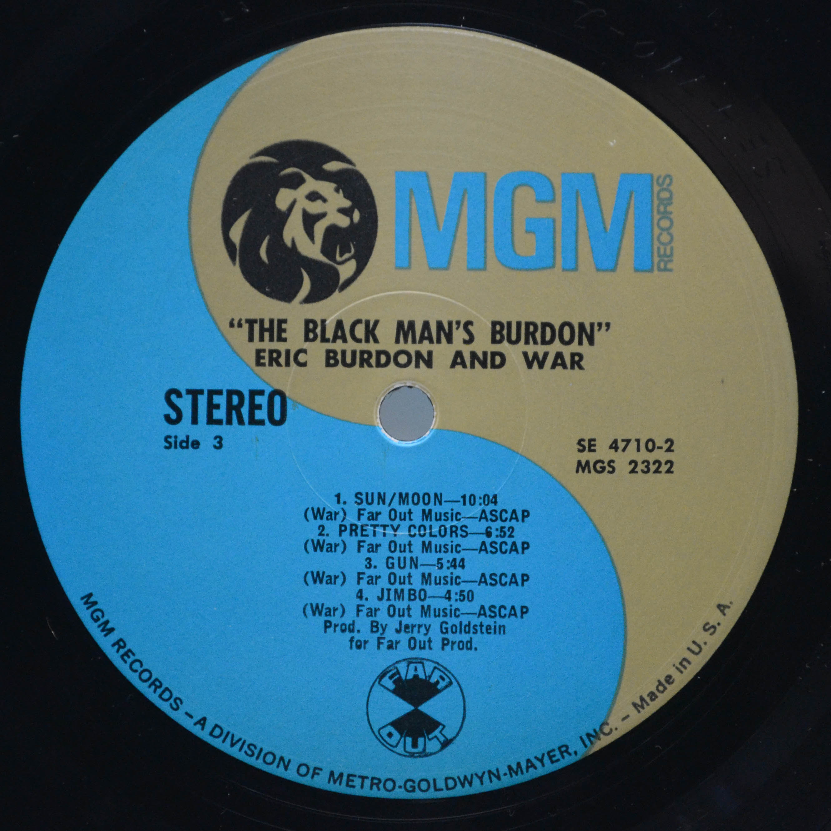 Eric Burdon And War — The Black-Man's Burdon (2LP, USA), 1970