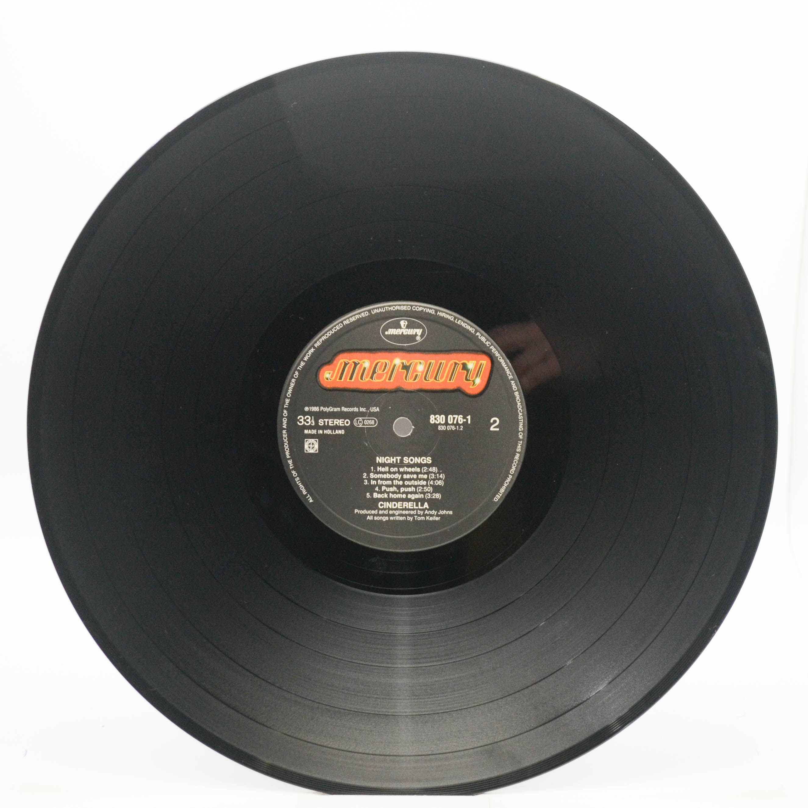 Cinderella — Night Songs, 1986