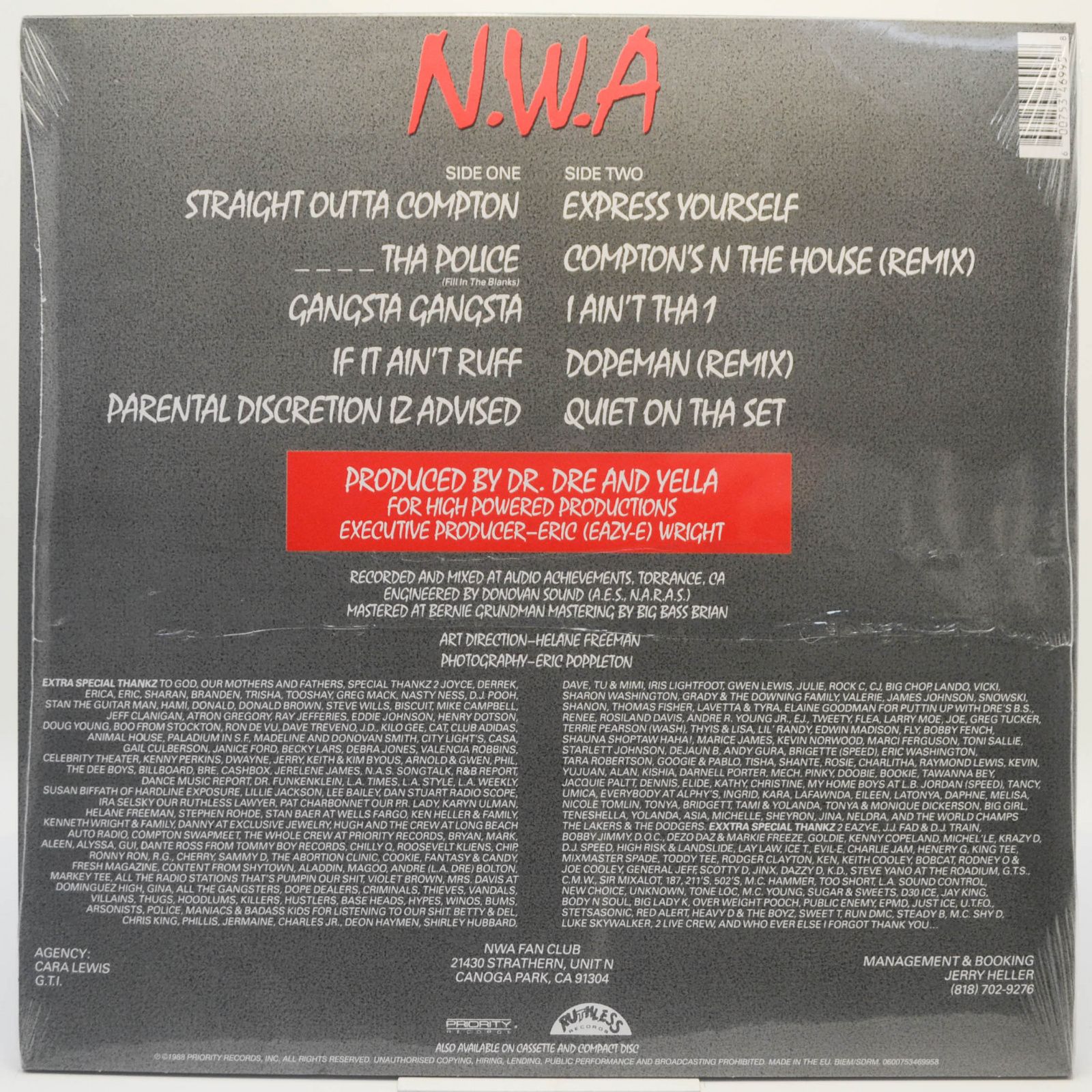 N.W.A — Straight Outta Compton, 1988