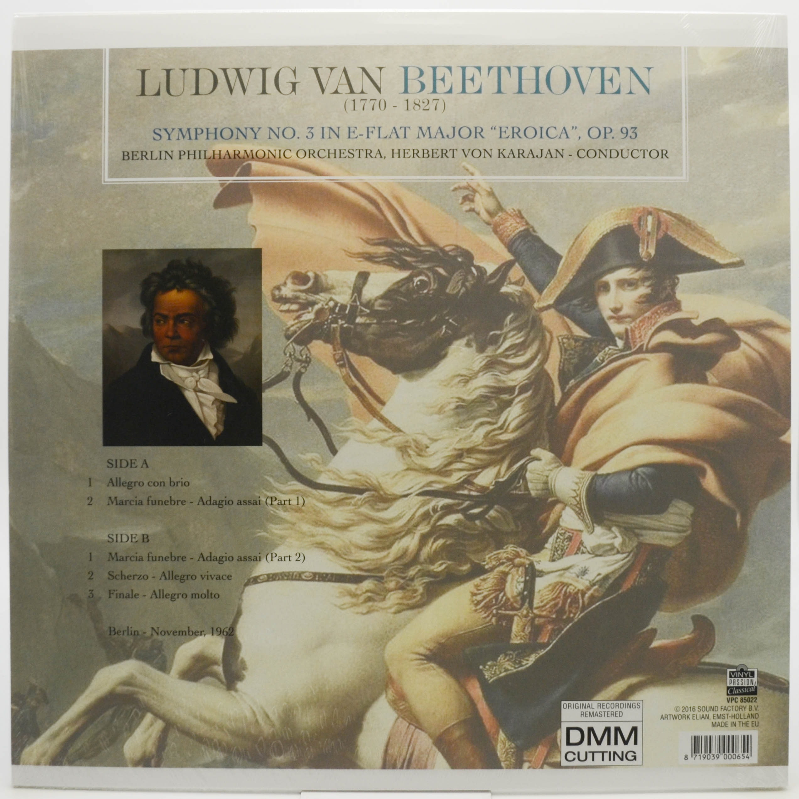 Ludwig van Beethoven, Berliner Philharmoniker, Herbert von Karajan — Symphony No. 3 In E-Flat Major 'Eroica', Op. 93, 1962