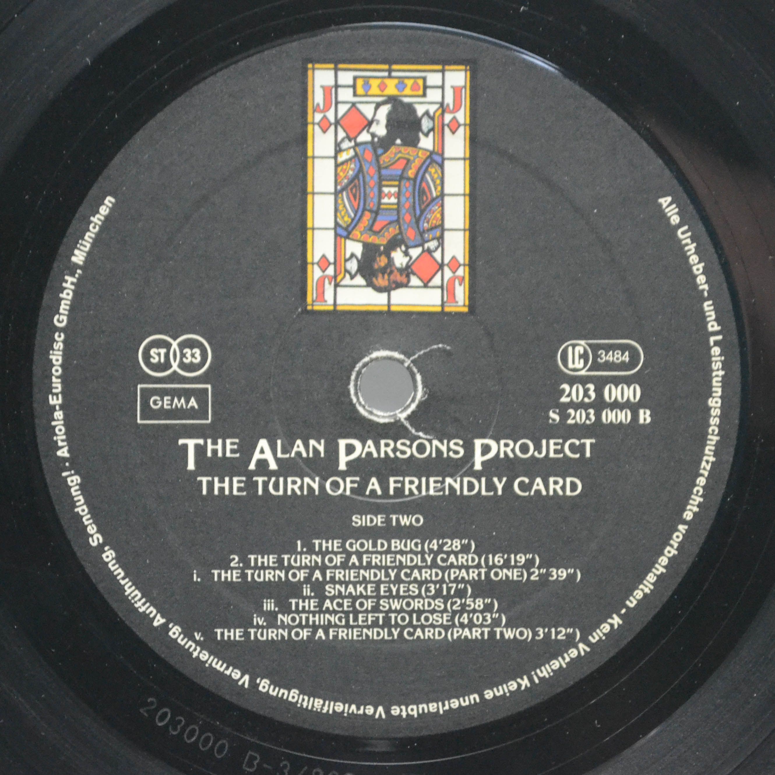 Alan Parsons Project — The Turn Of A Friendly Card, 1981