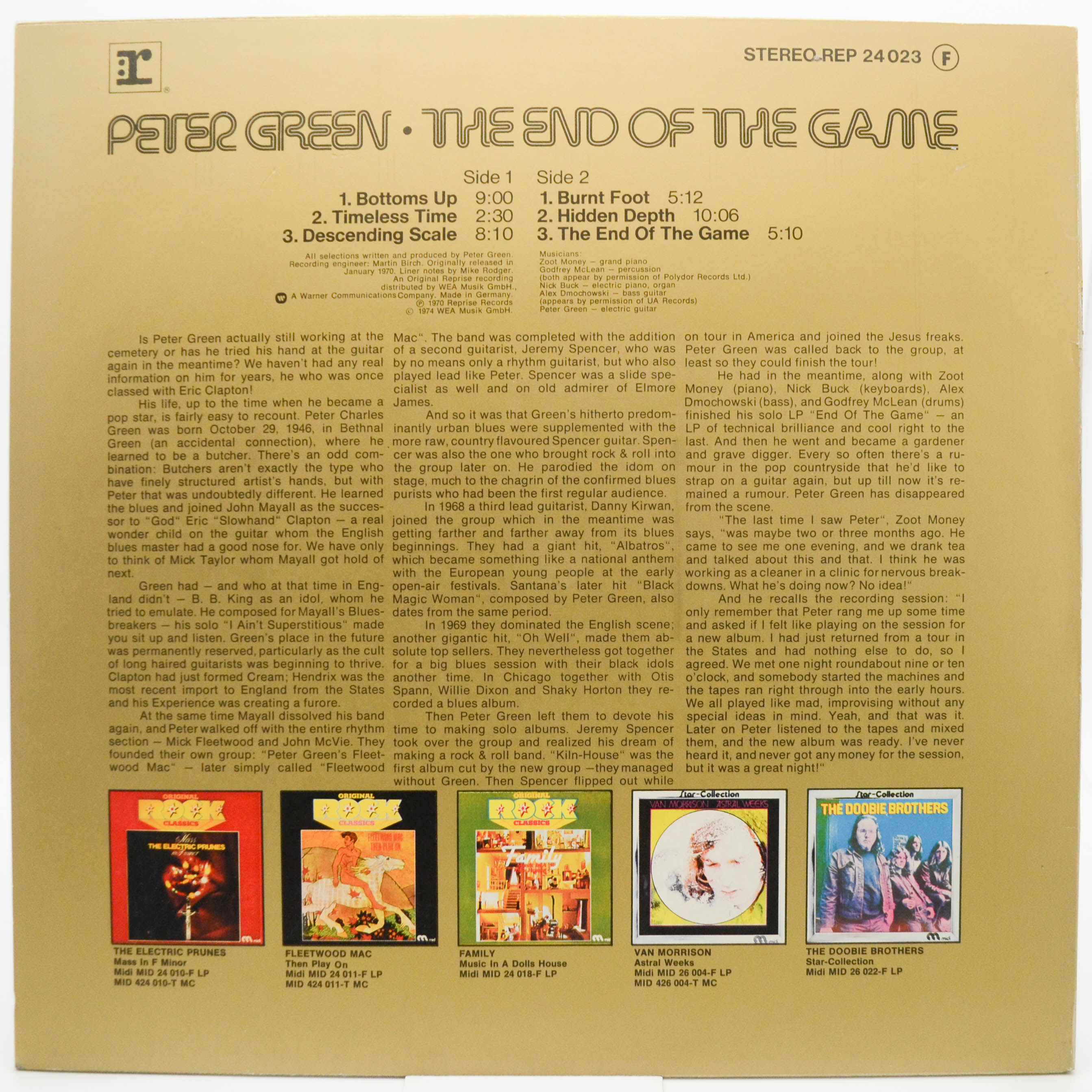 Peter Green — The End Of The Game, 1970
