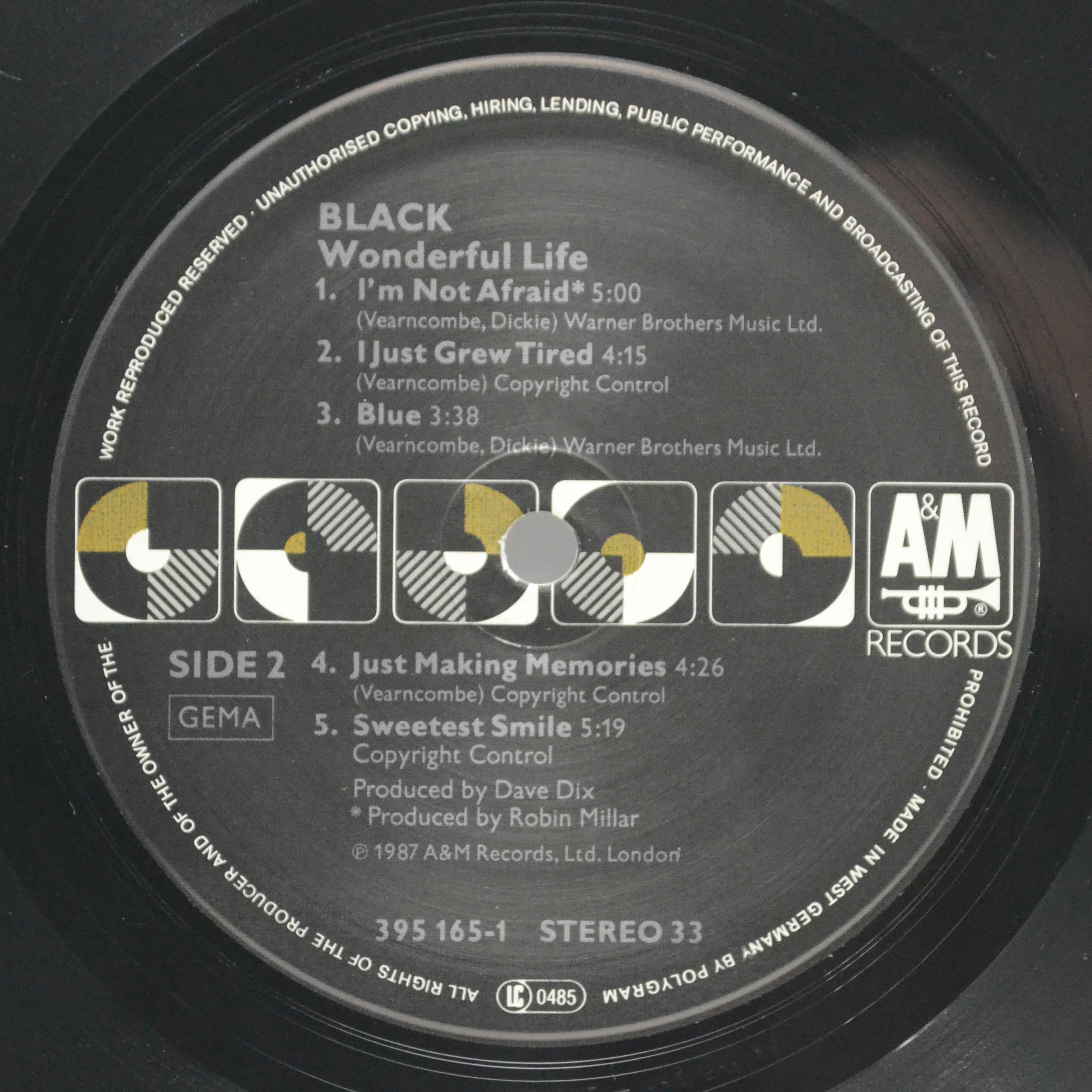 Black — Wonderful Life, 1987