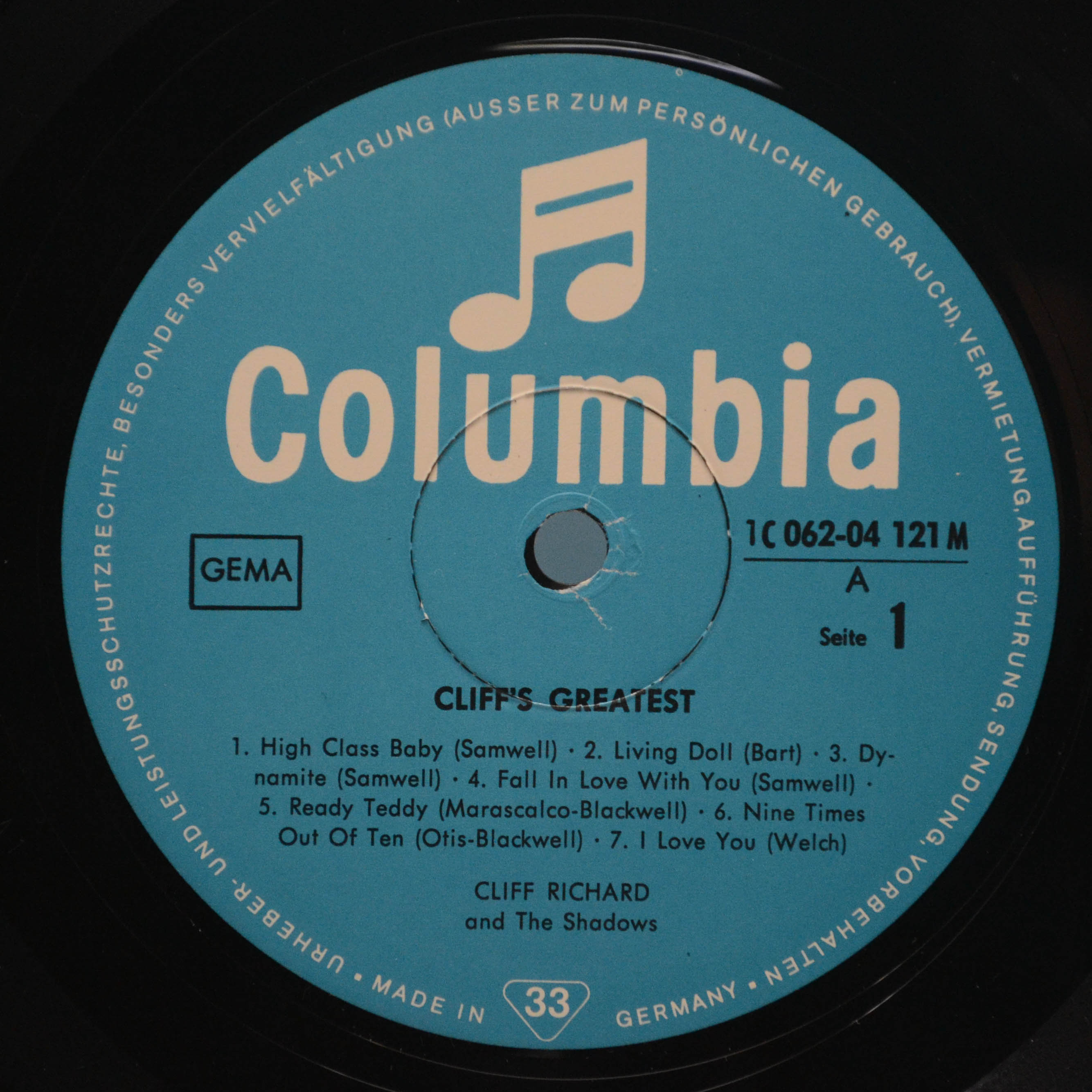 Cliff Richard — Cliff's Greatest, 1971