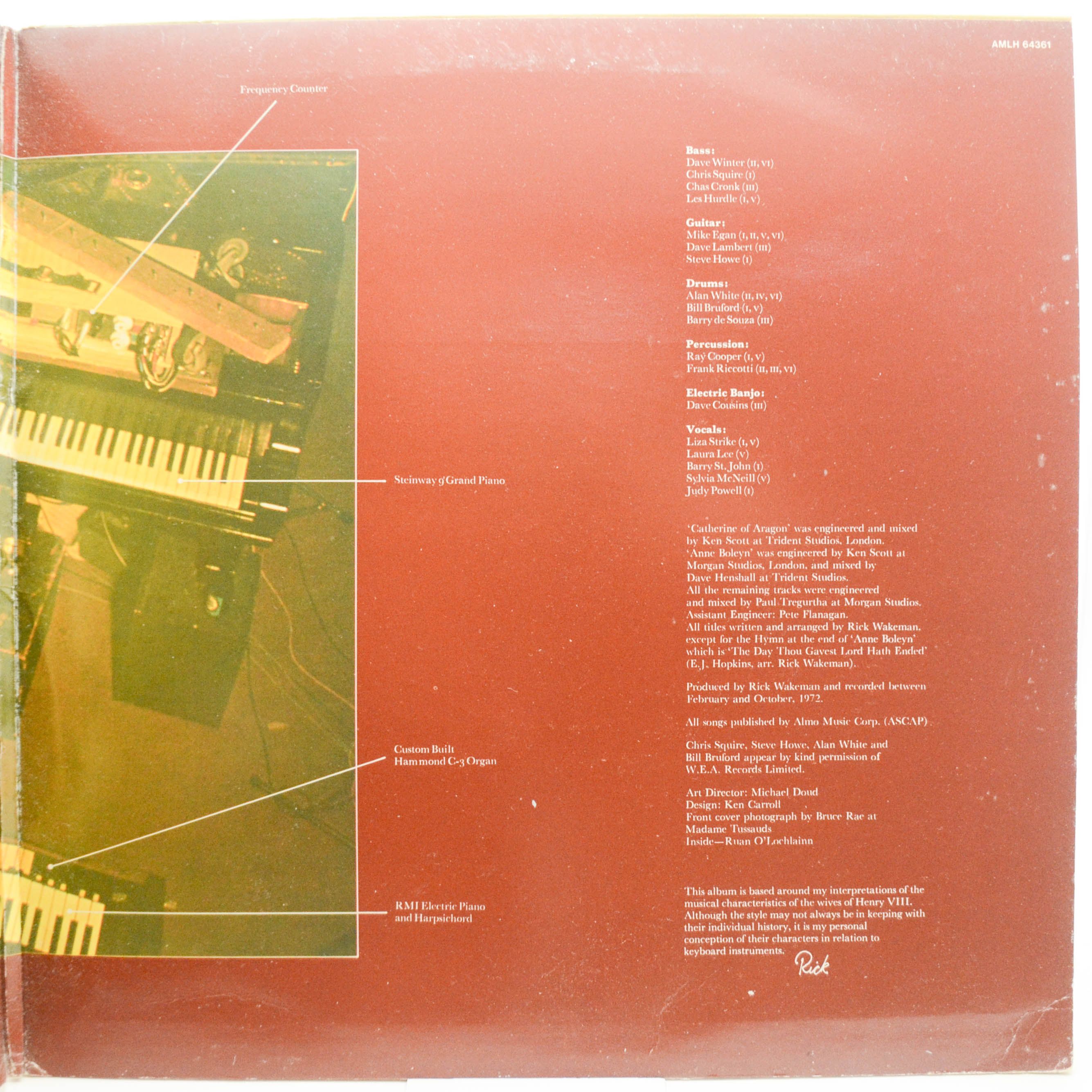 Rick Wakeman — The Six Wives Of Henry VIII, 1972