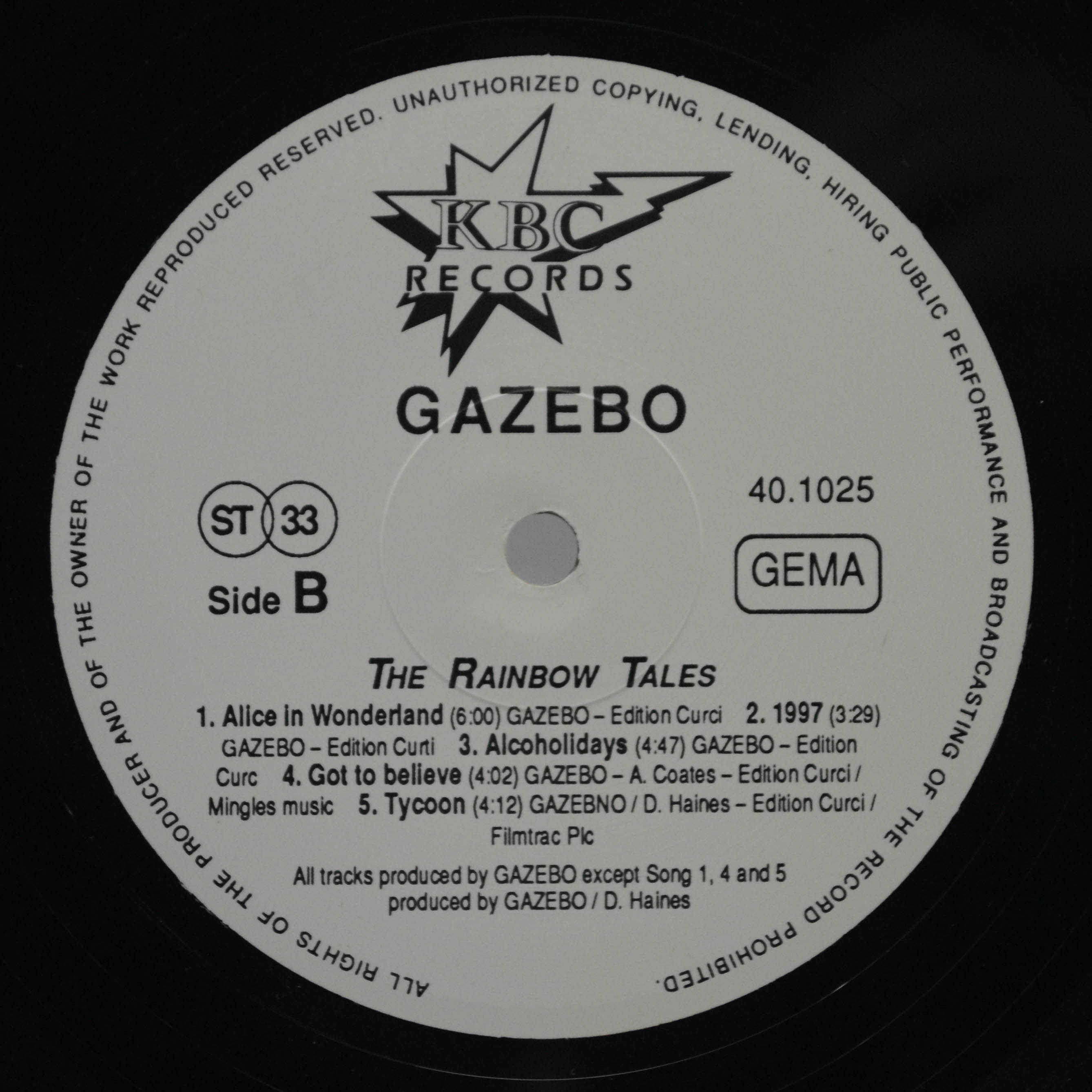 Gazebo — The Rainbow Tales, 1989