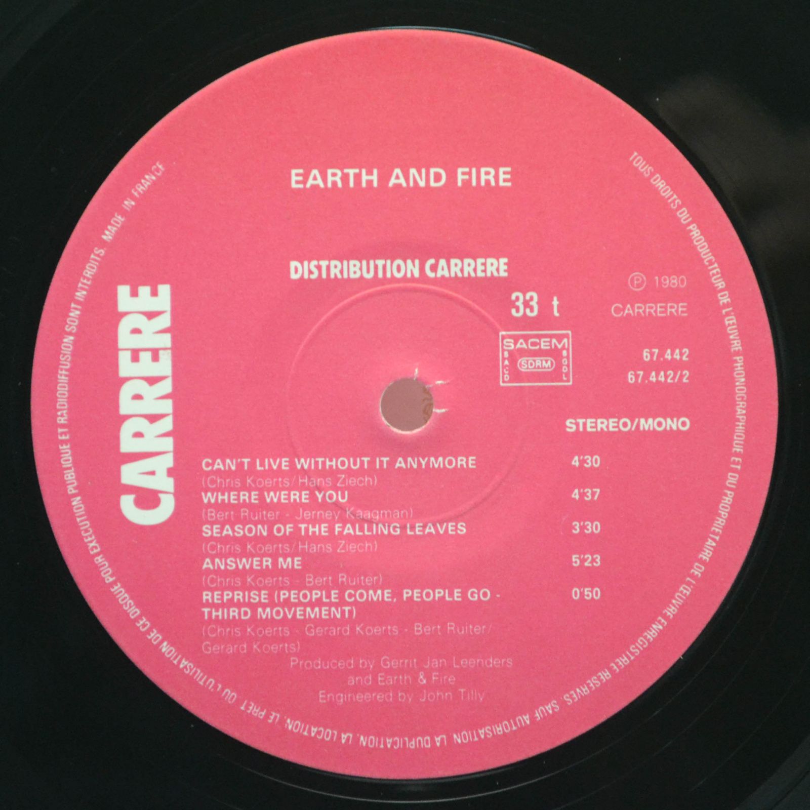 Earth And Fire — Reality Fills Fantasy, 1979