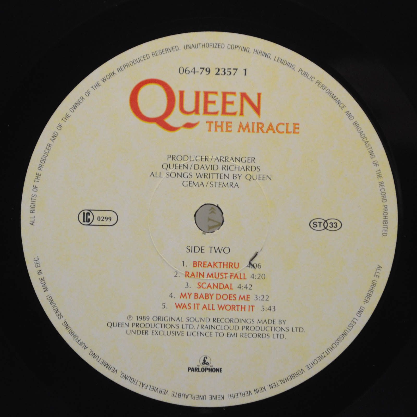 Queen — The Miracle, 1989