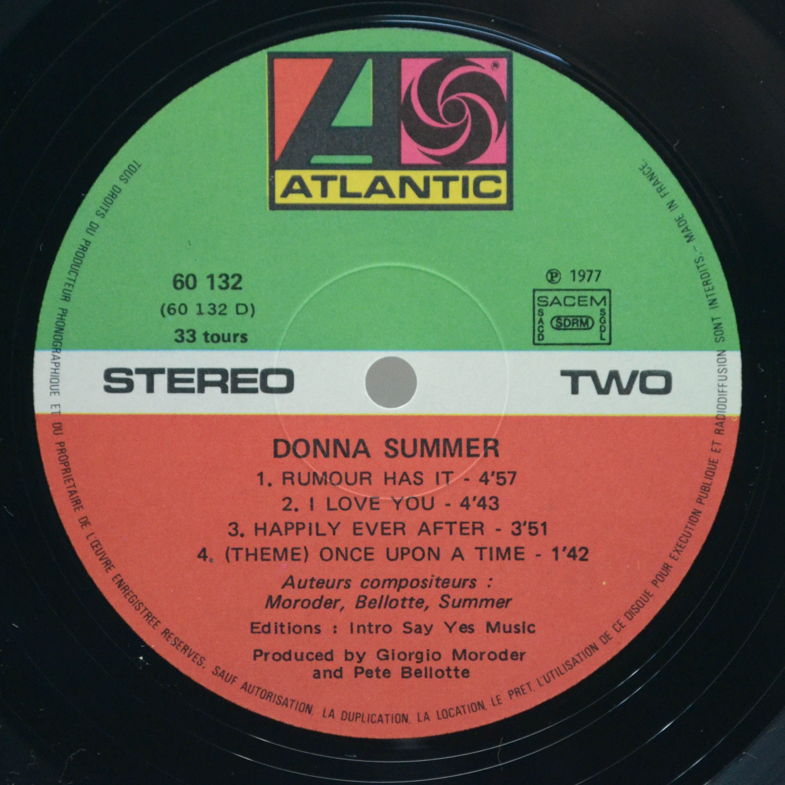 Donna Summer — Once Upon A Time... (2LP), 1977