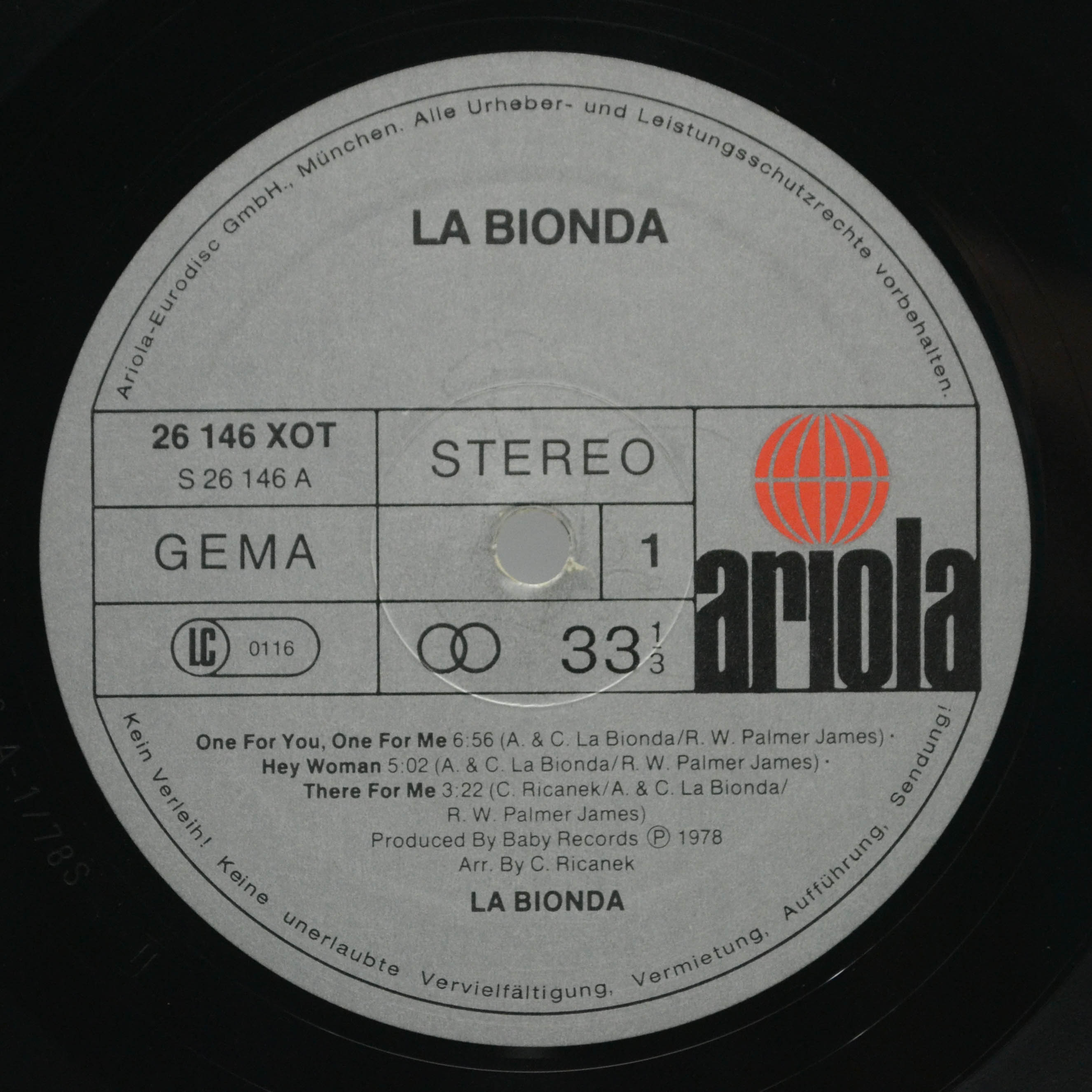 La Bionda — La Bionda, 1978
