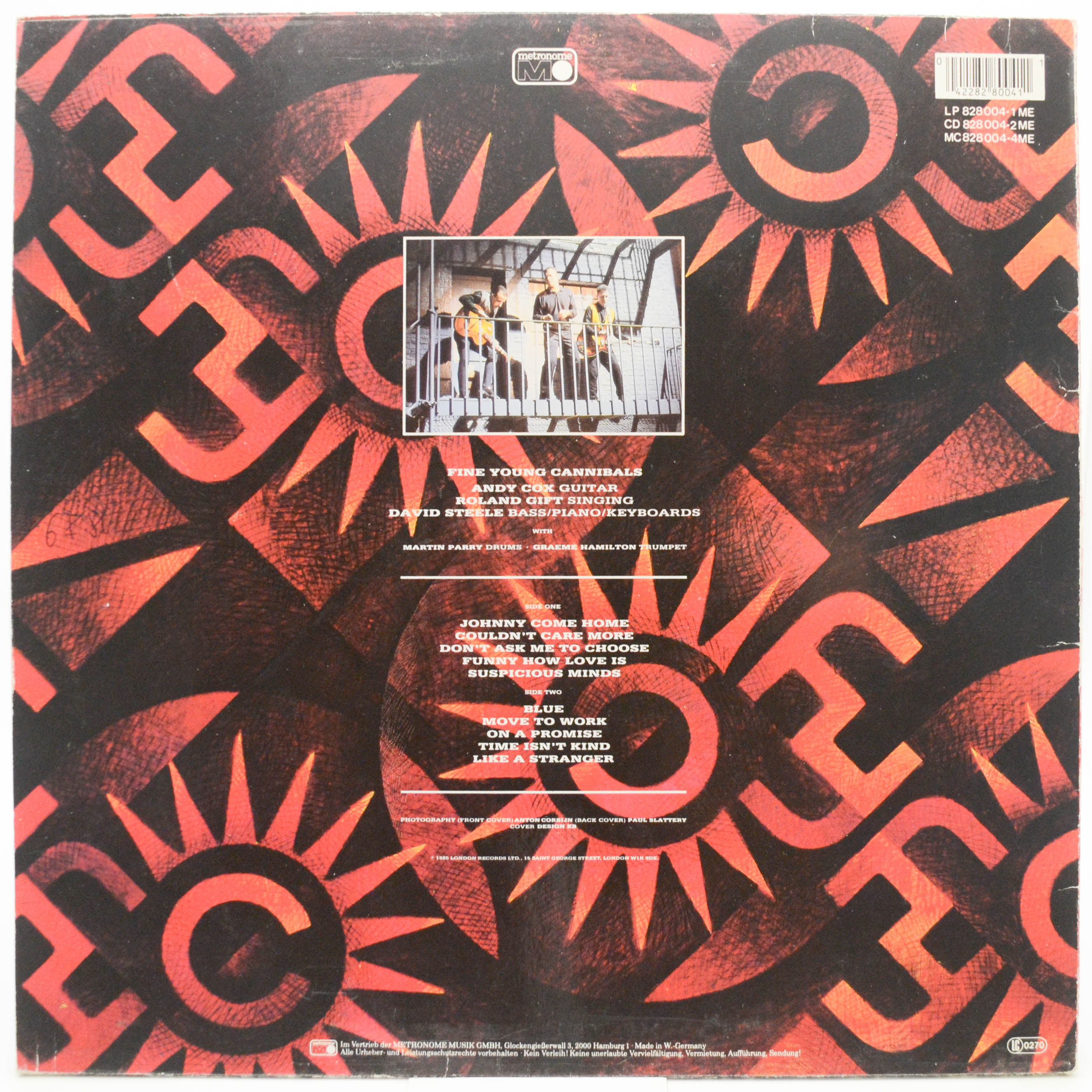 Виниловая пластинка Fine Young Cannibals — Fine Young Cannibals, 1985