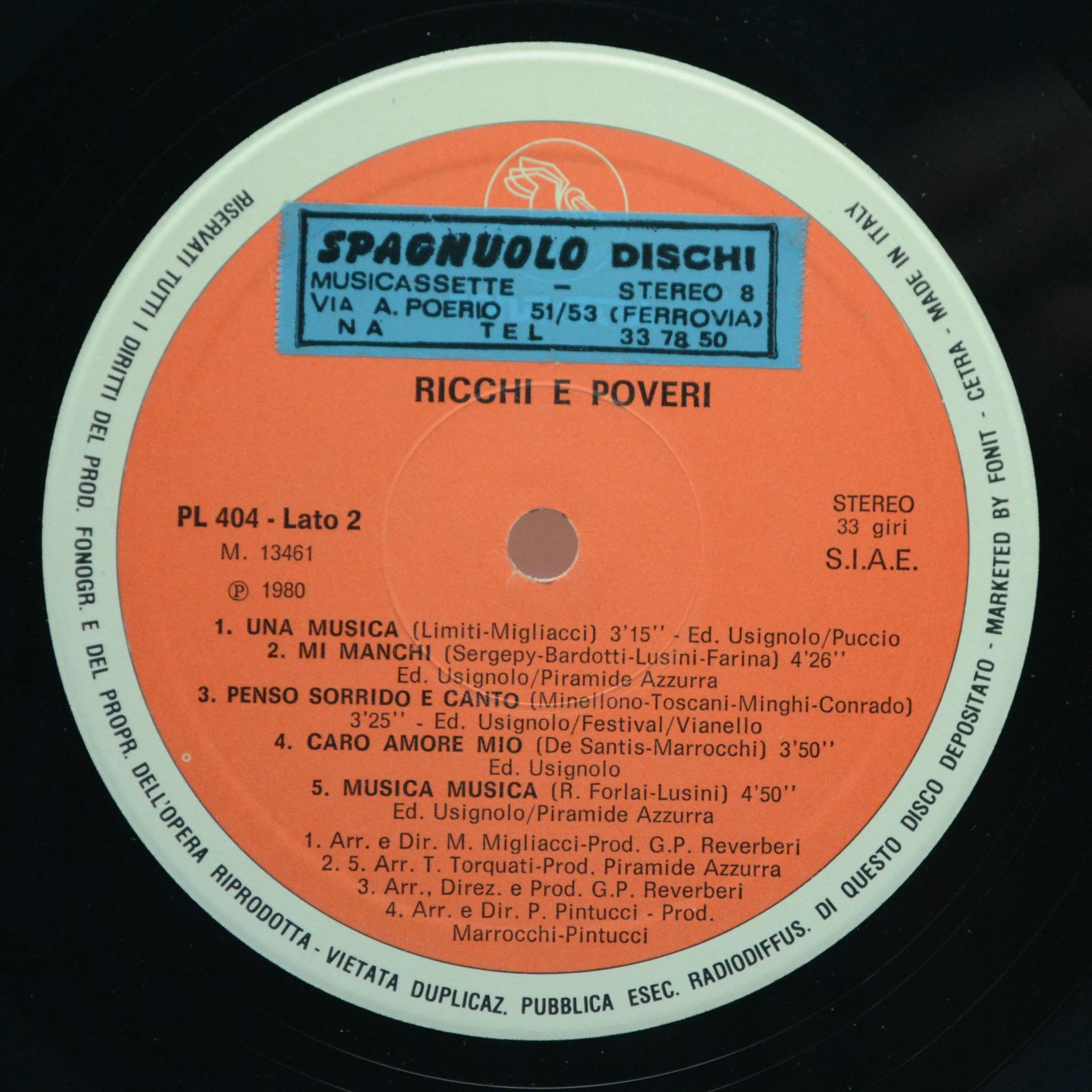 Ricchi & Poveri — Ricchi & Poveri (Italy), 1980