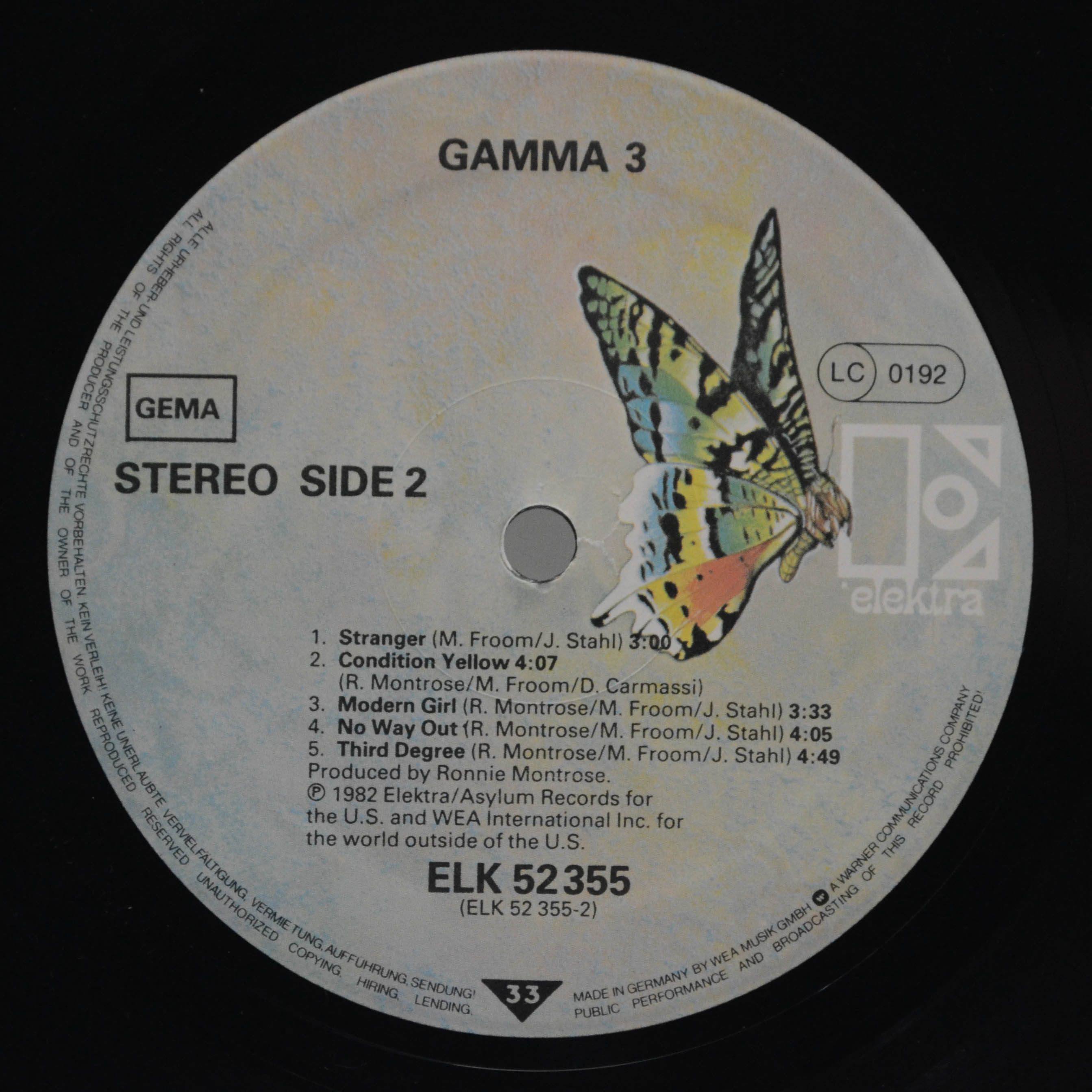 Gamma — Gamma 3, 1982