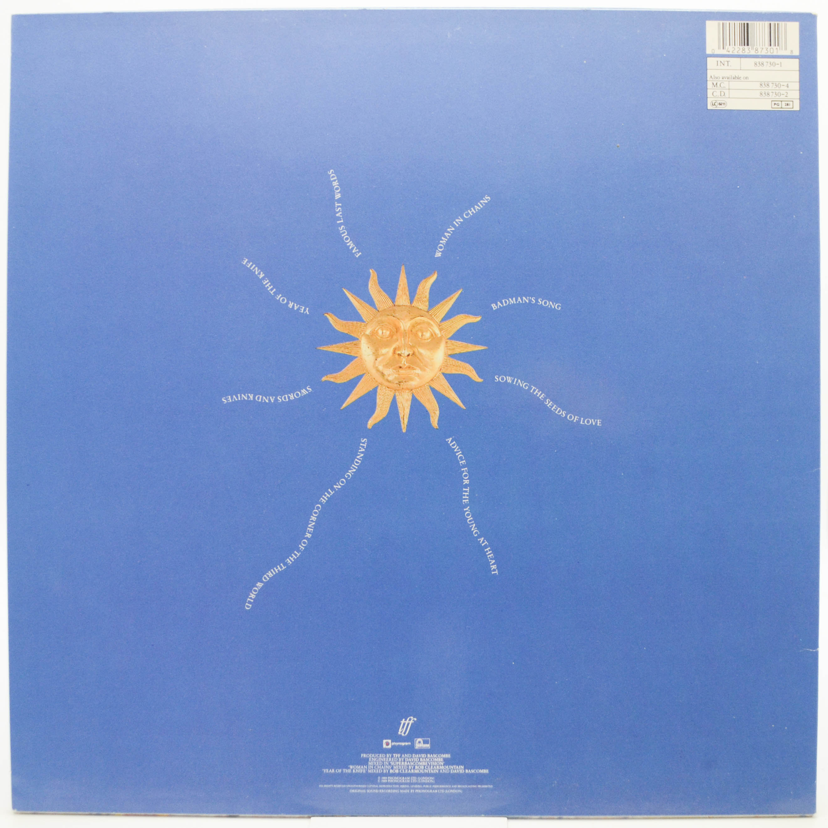 Tears For Fears — The Seeds Of Love, 1989